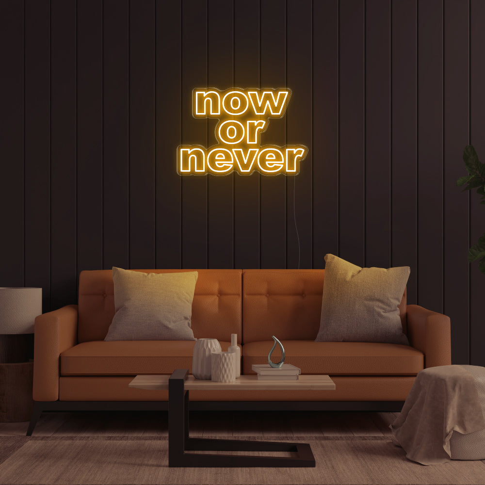 Now Or Never LED Neon Sign!