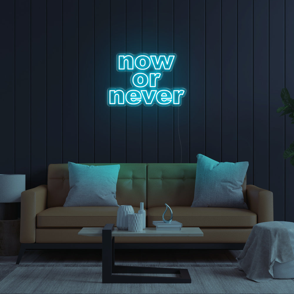 Now Or Never LED Neon Sign!