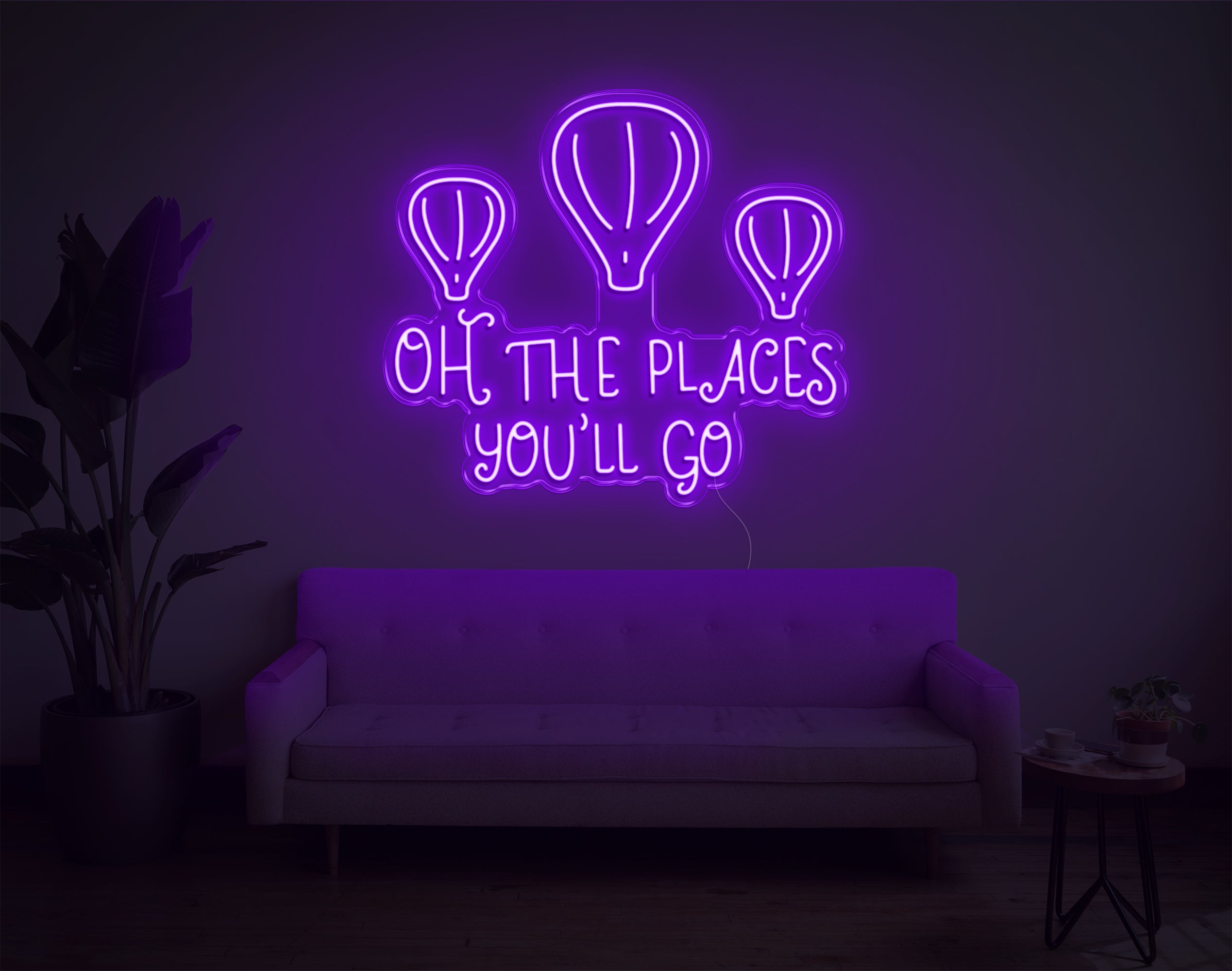 Oh The Places You'Ll Go LED Neon Sign