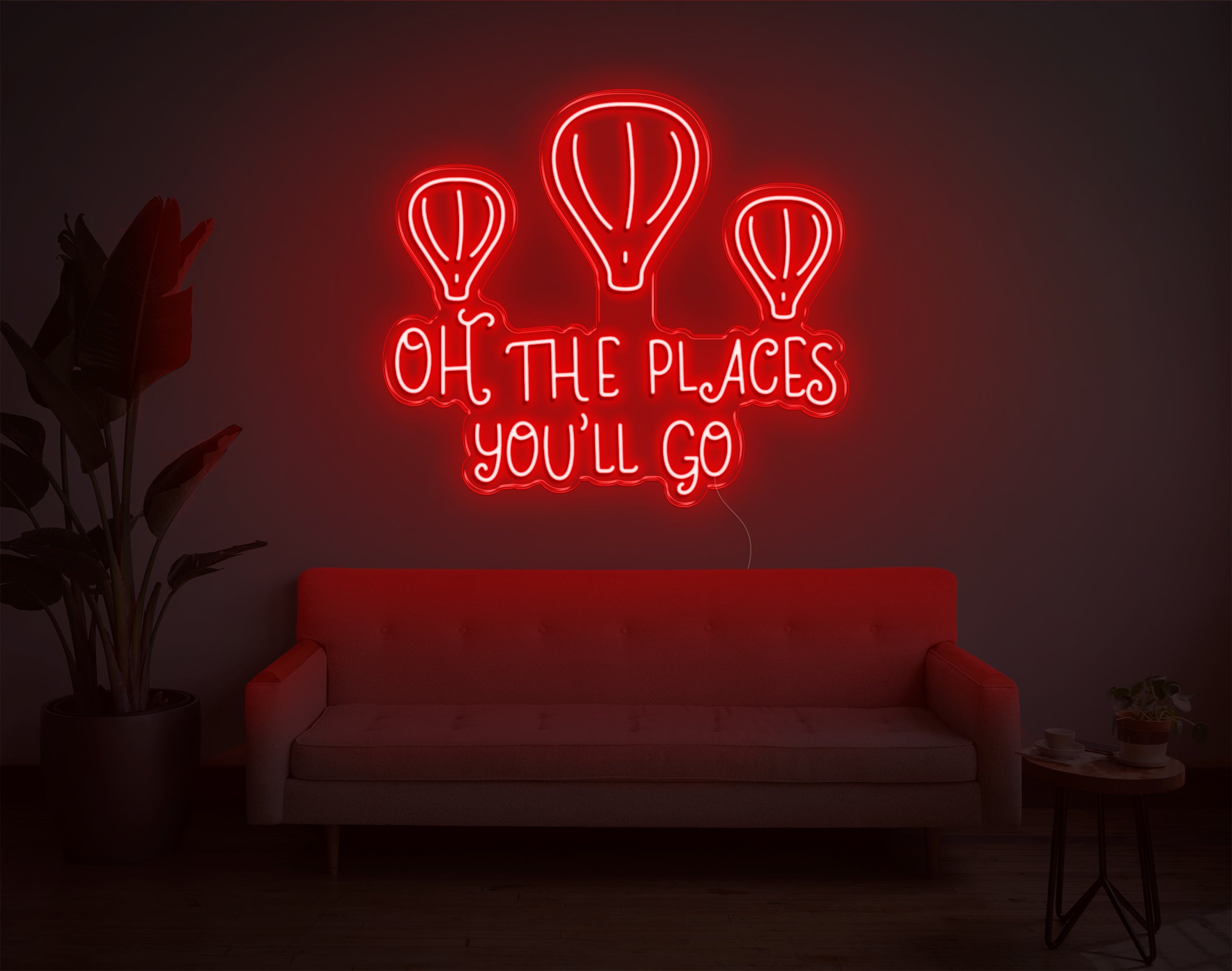 Oh The Places You'Ll Go LED Neon Sign