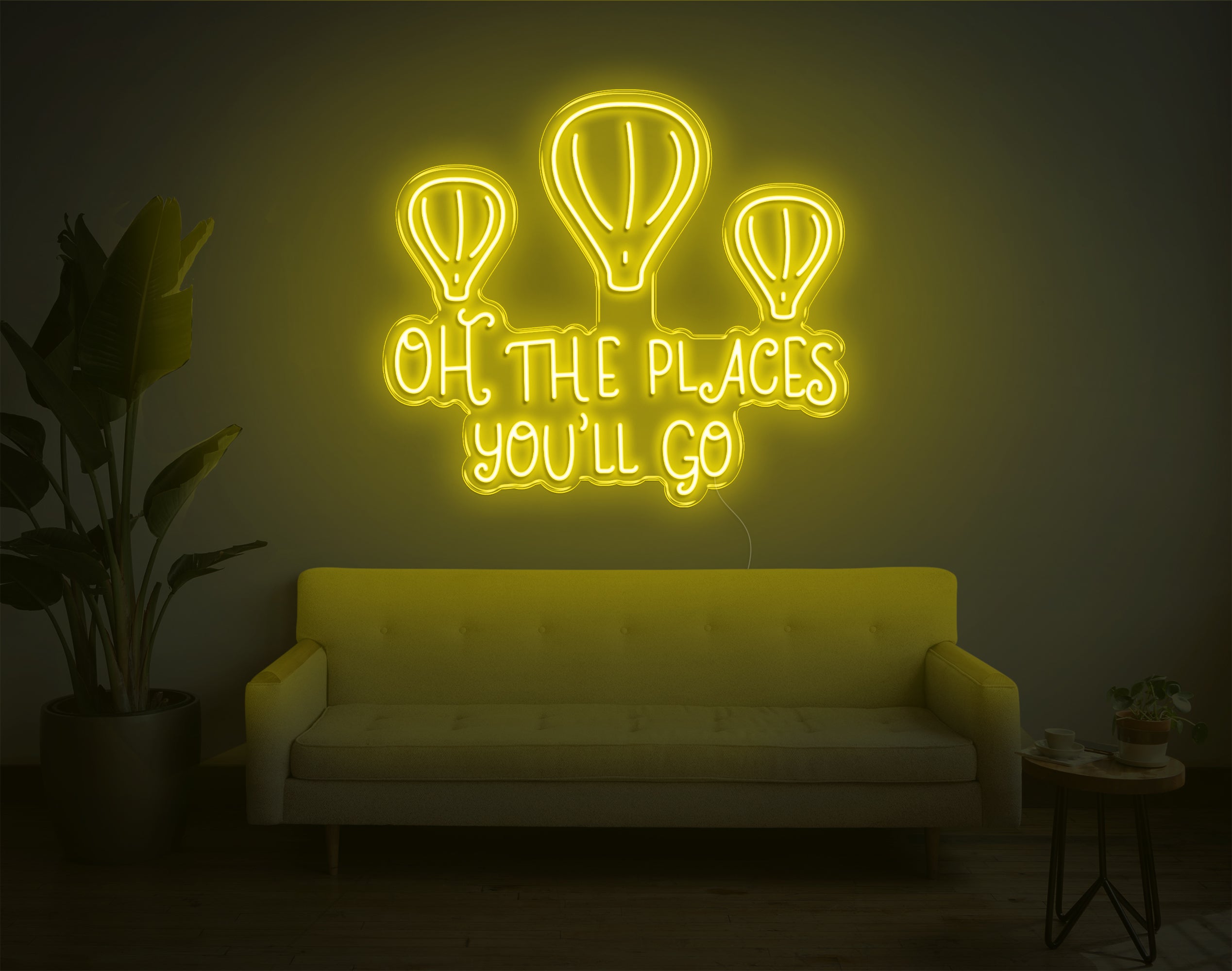 Oh The Places You'Ll Go LED Neon Sign