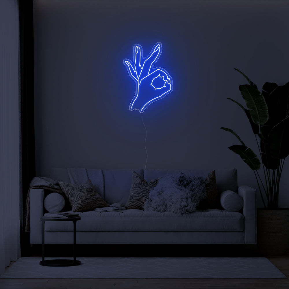 Okay Hand LED Neon Sign