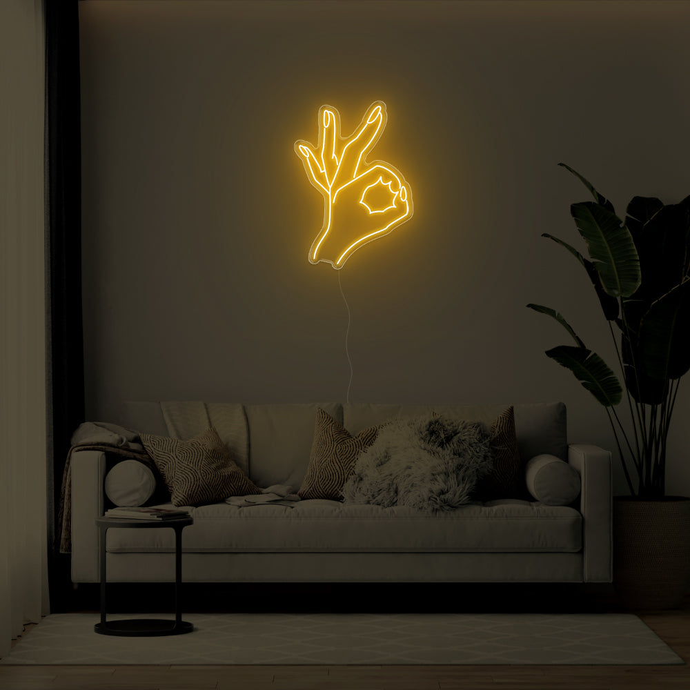 Okay Hand LED Neon Sign