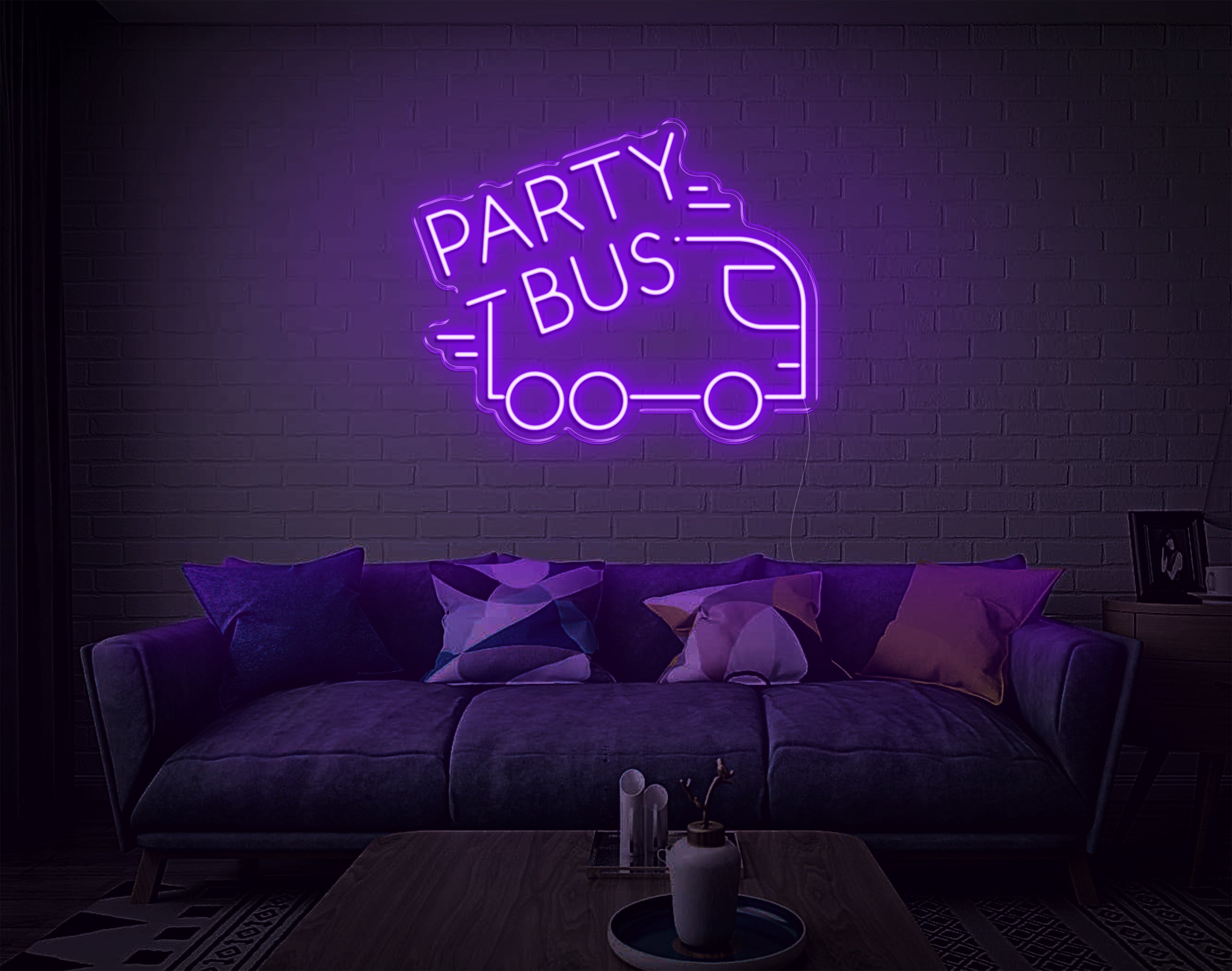 Party Bus LED Neon Sign