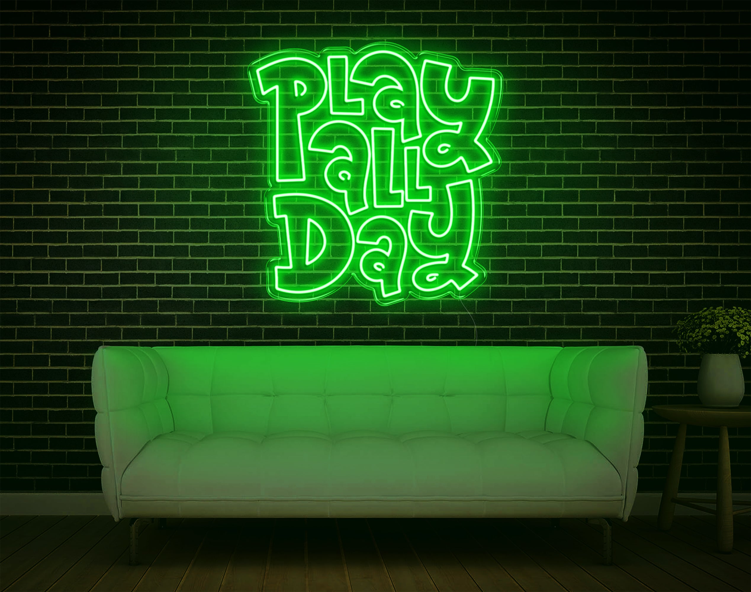 Play All Day LED Neon Sign