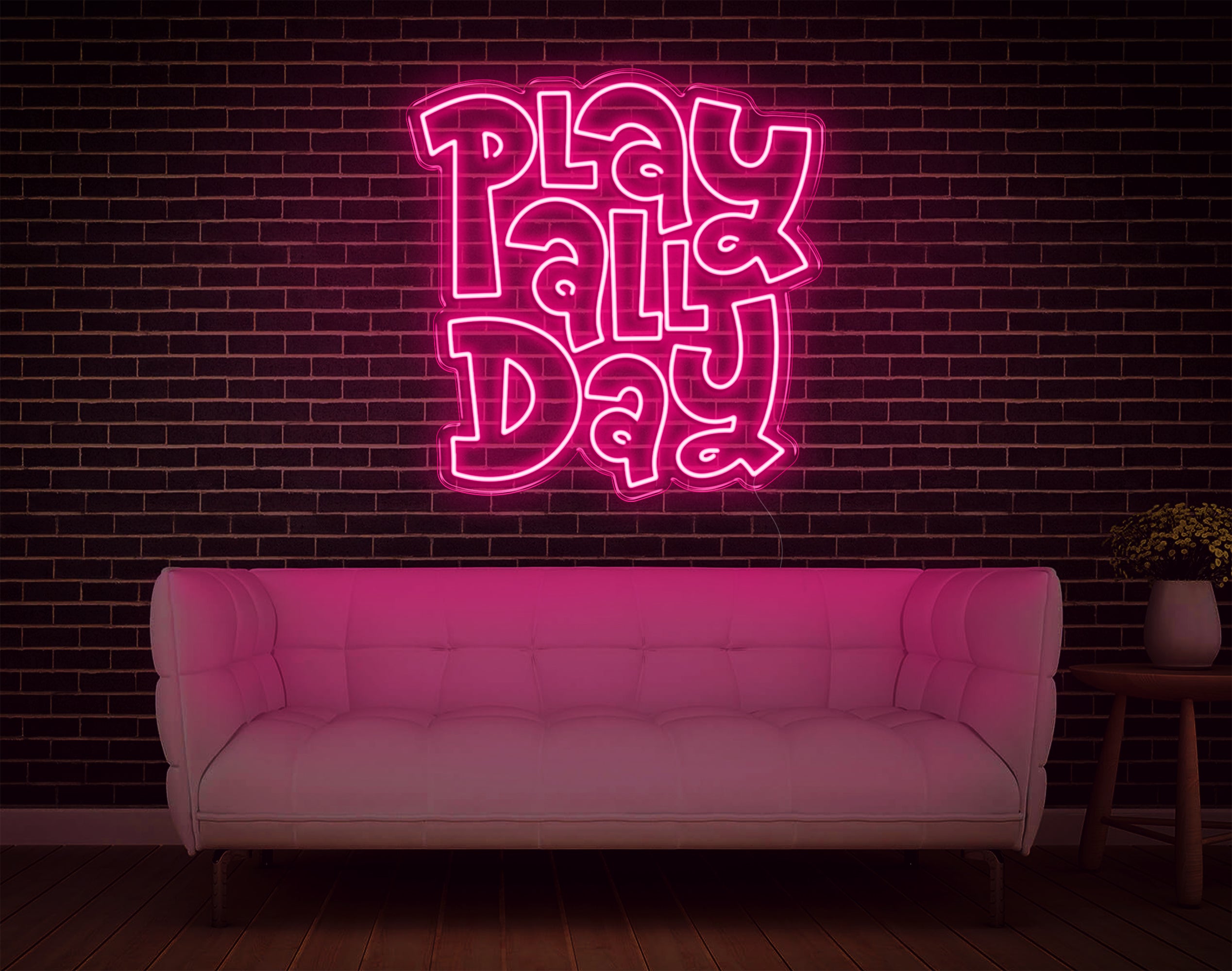 Play All Day LED Neon Sign