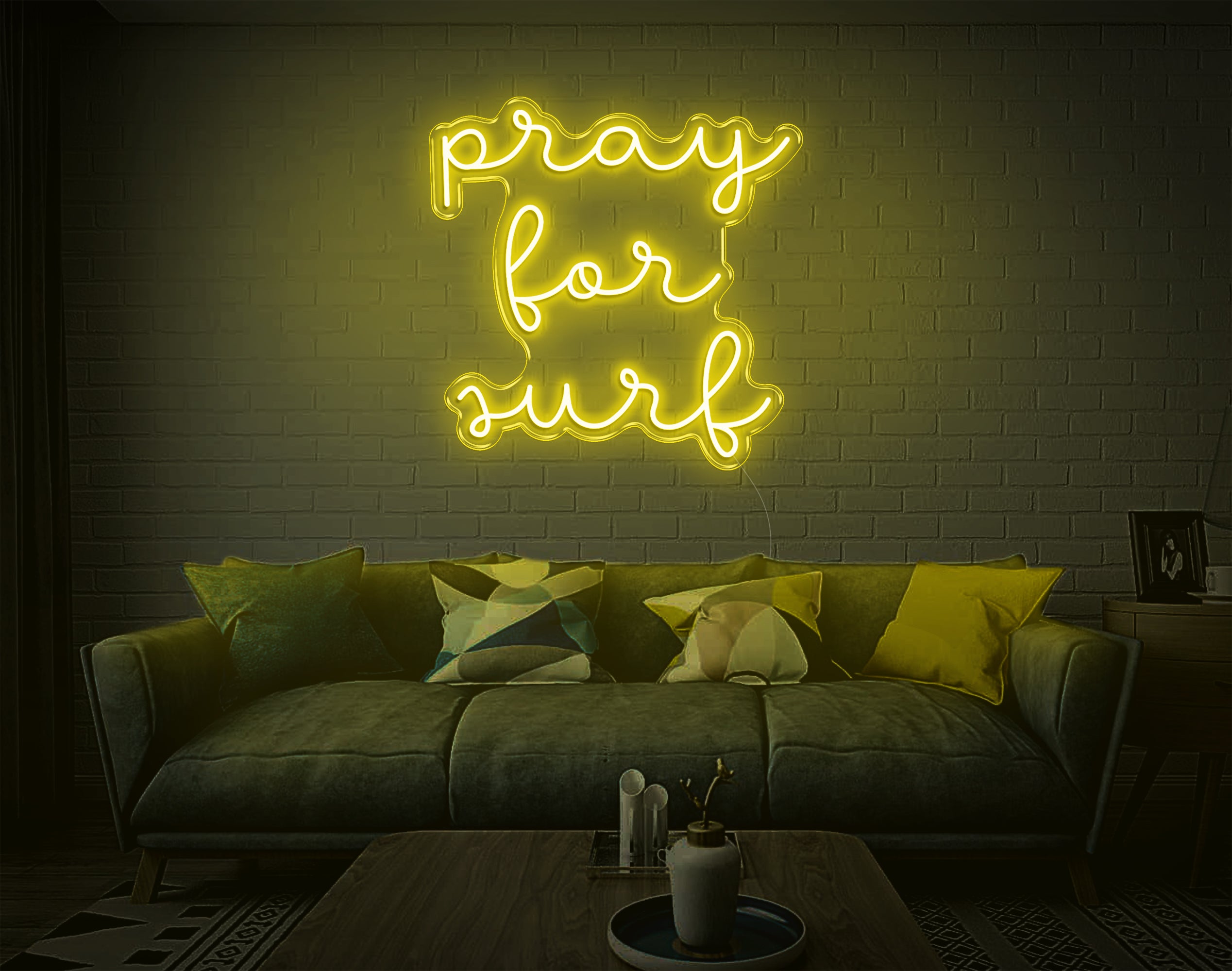 Pray For Surf LED Neon Sign