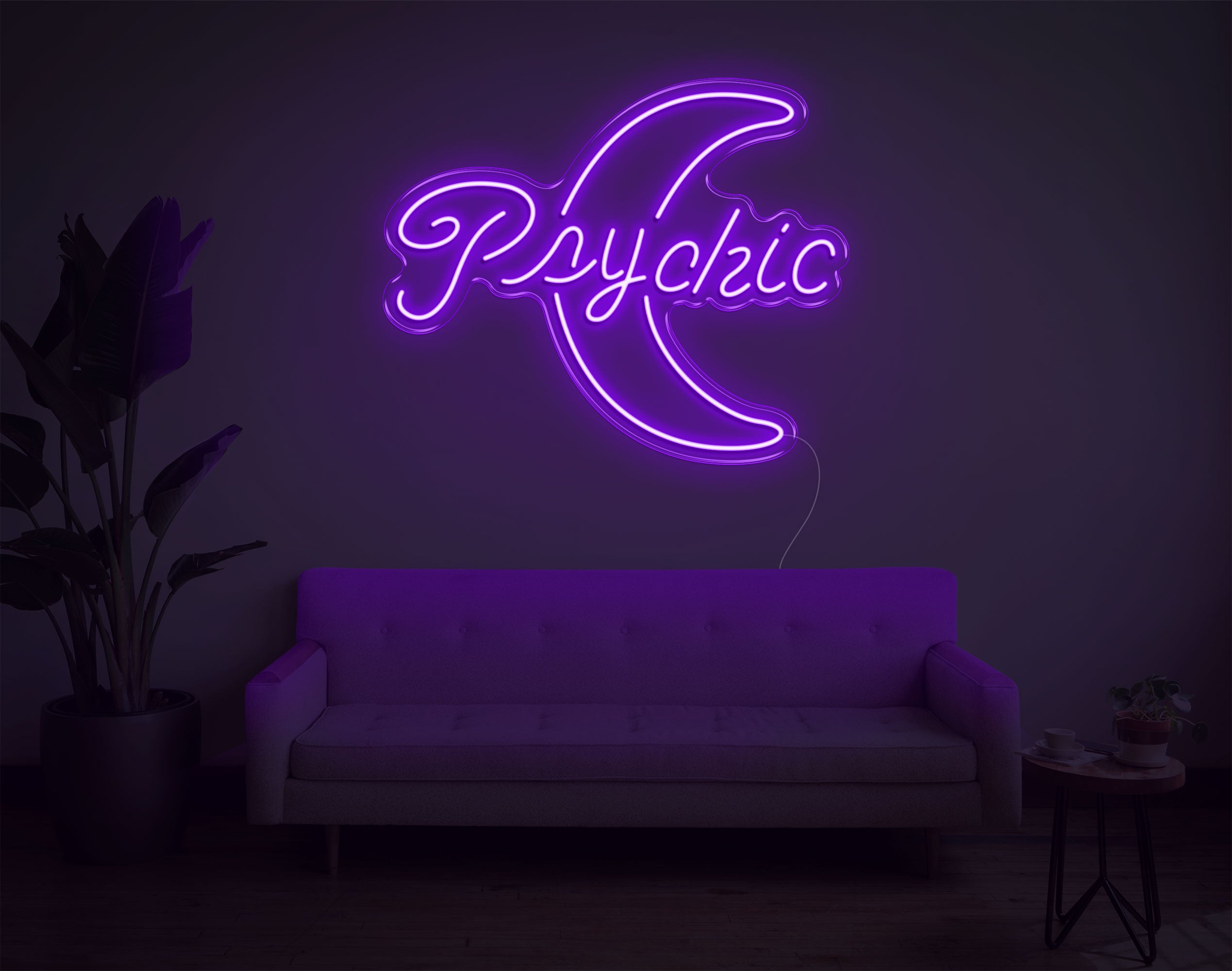 Psychic Moon LED Neon Sign