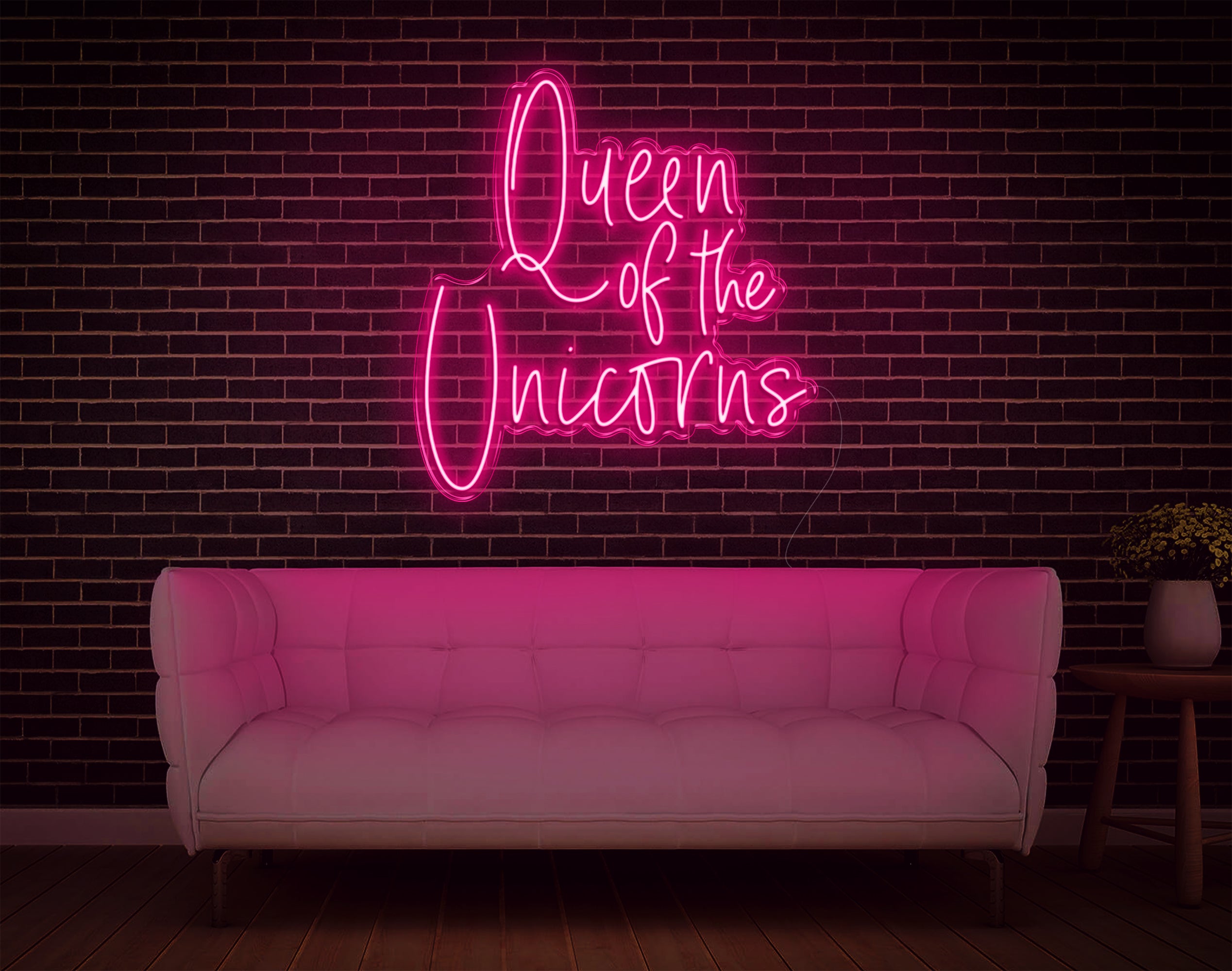 Queen Of The Unicorns LED Neon Sign