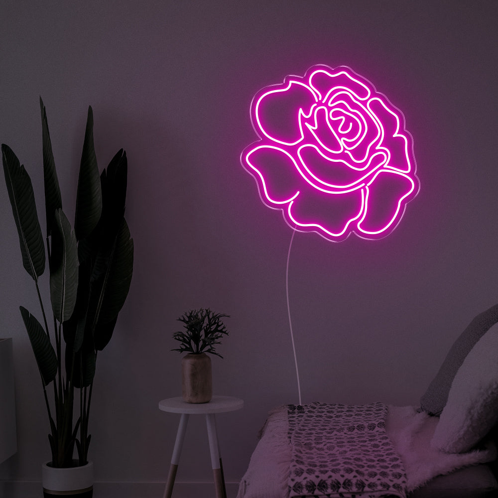 Rose Flower LED Neon Sign