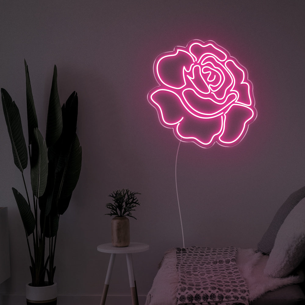 Rose Flower LED Neon Sign