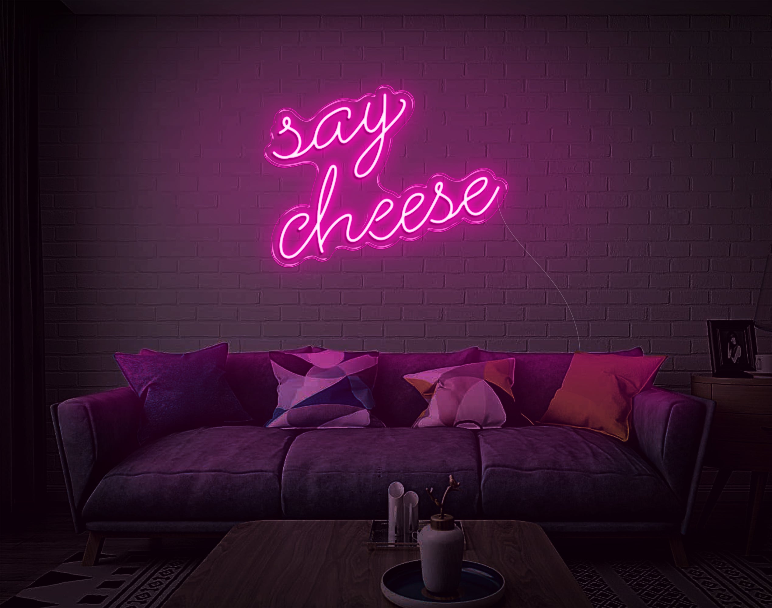 Say Cheese LED Neon Sign