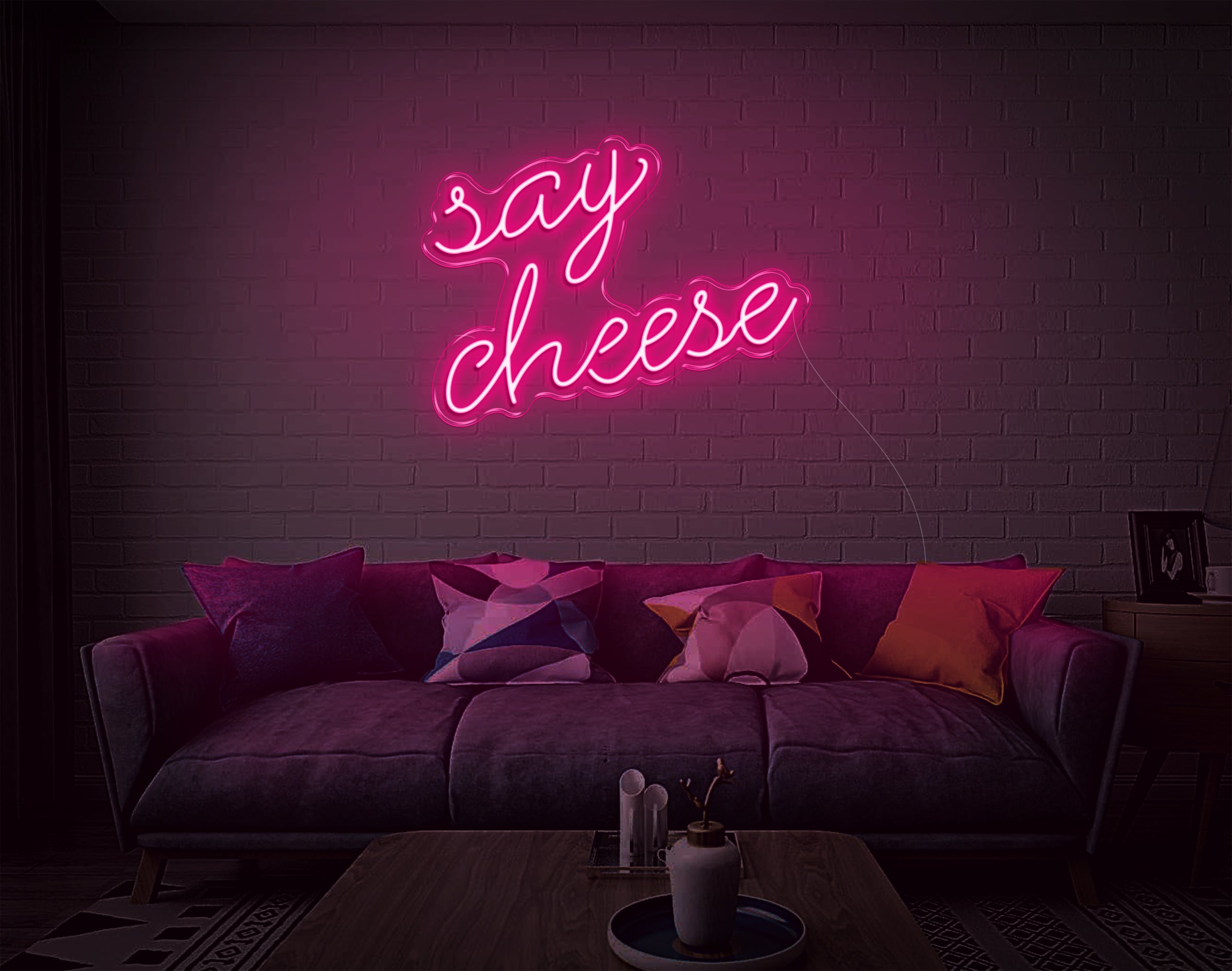 Say Cheese LED Neon Sign