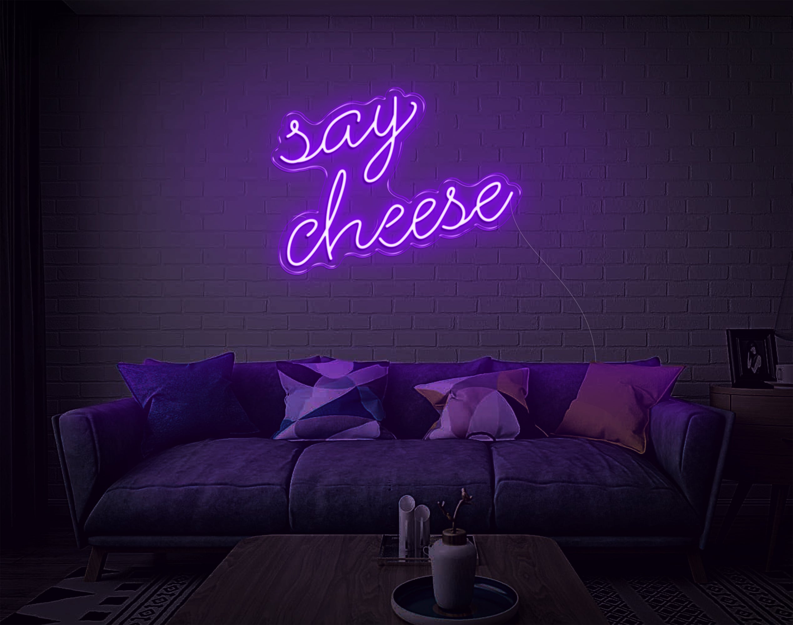 Say Cheese LED Neon Sign