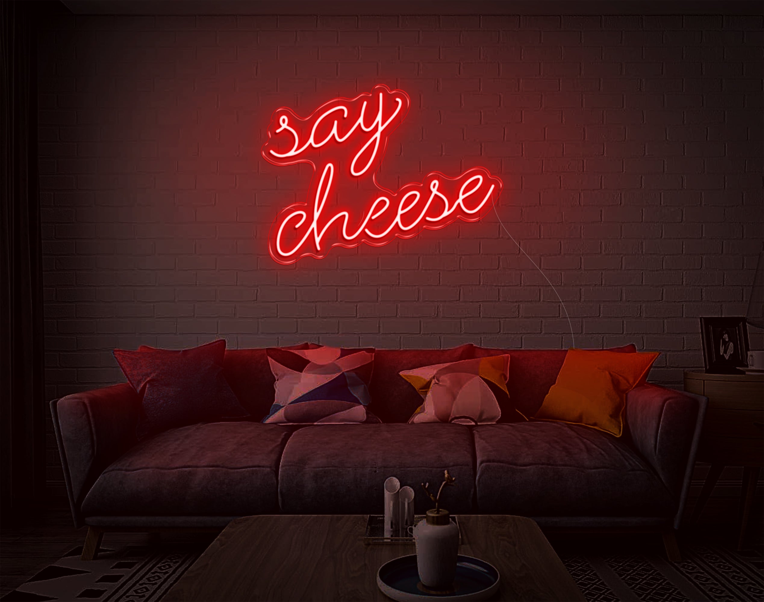 Say Cheese LED Neon Sign