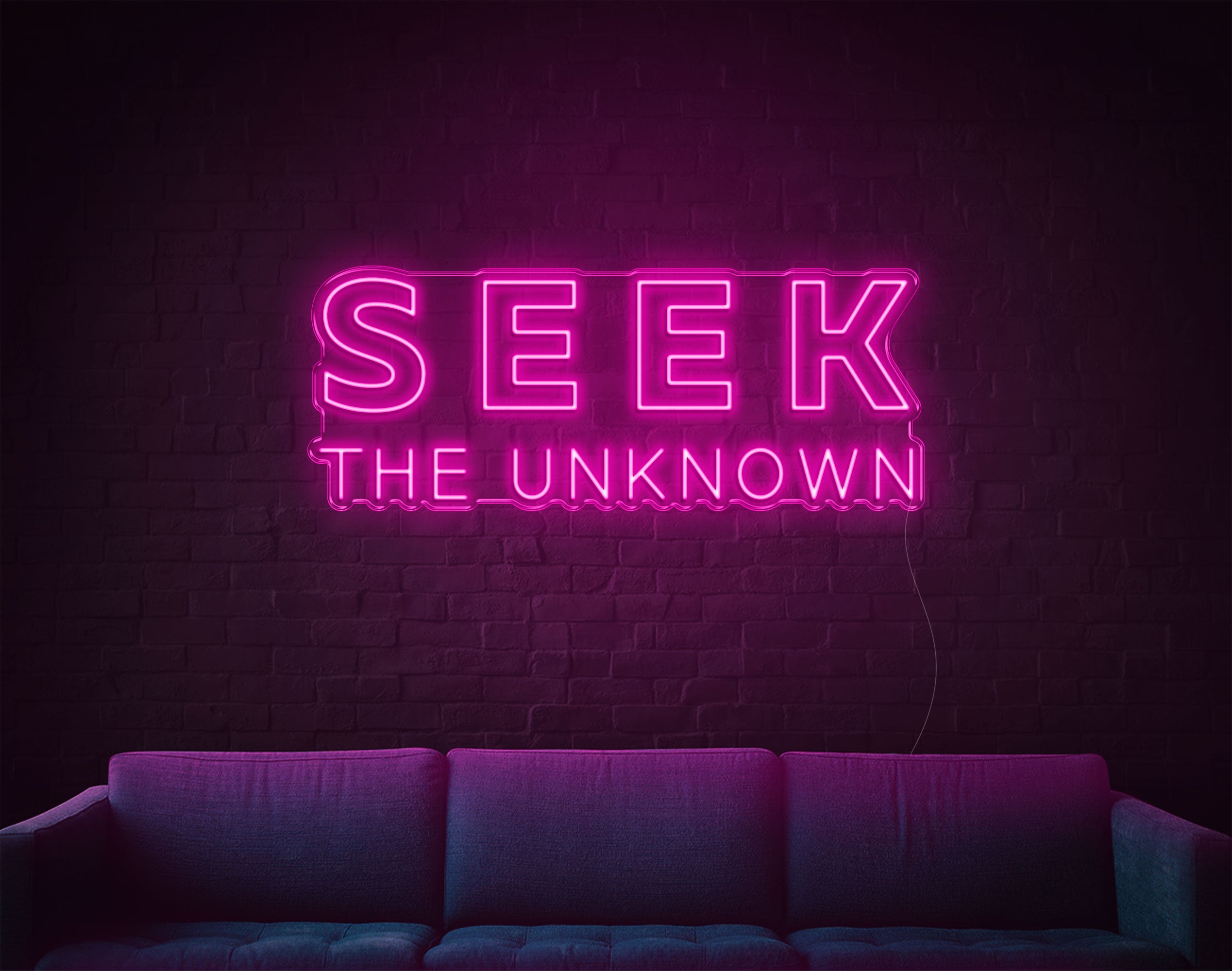 Seek The Unknown LED Neon Sign