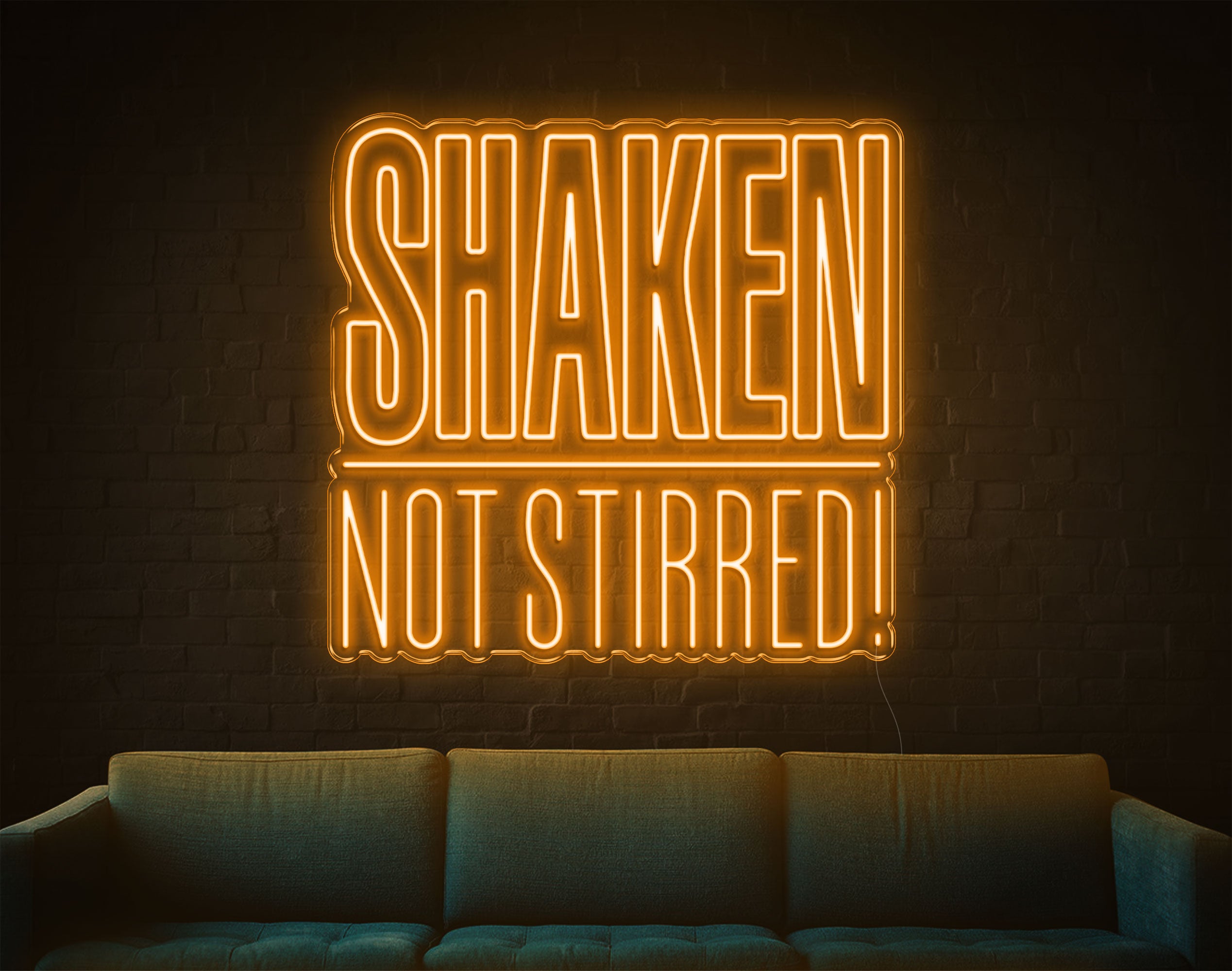 Shaken Not Stirred LED Neon Sign!