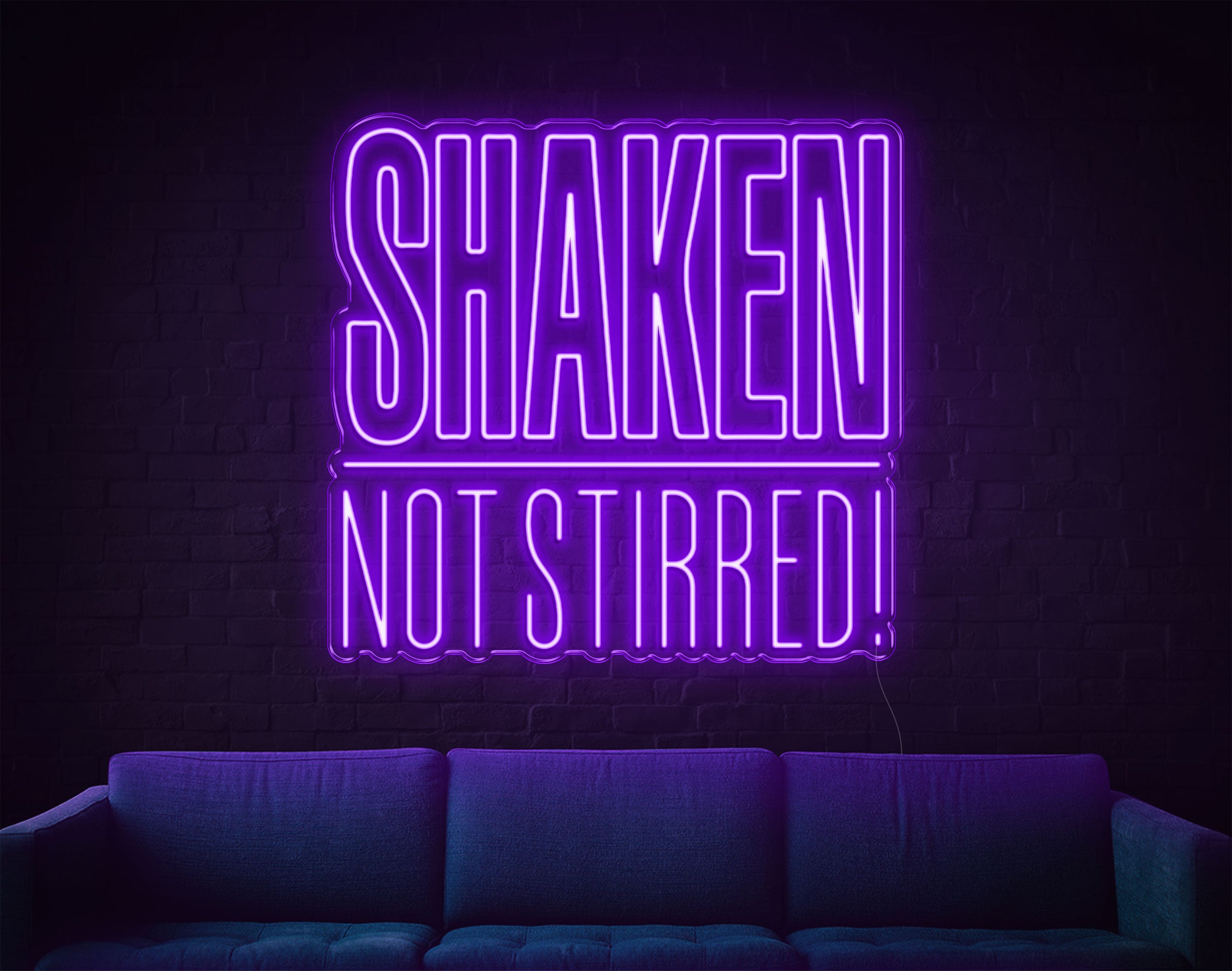 Shaken Not Stirred LED Neon Sign!