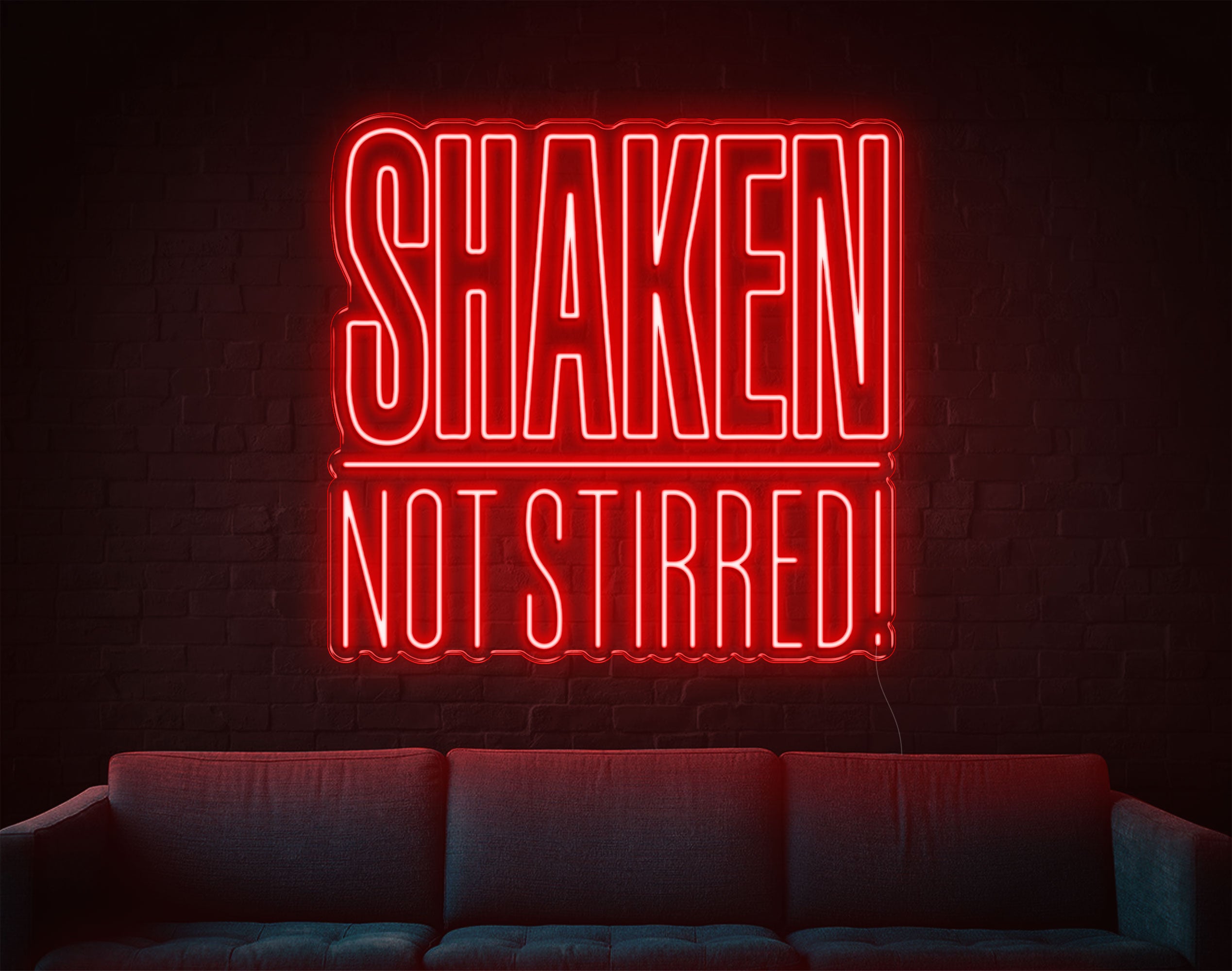 Shaken Not Stirred LED Neon Sign!