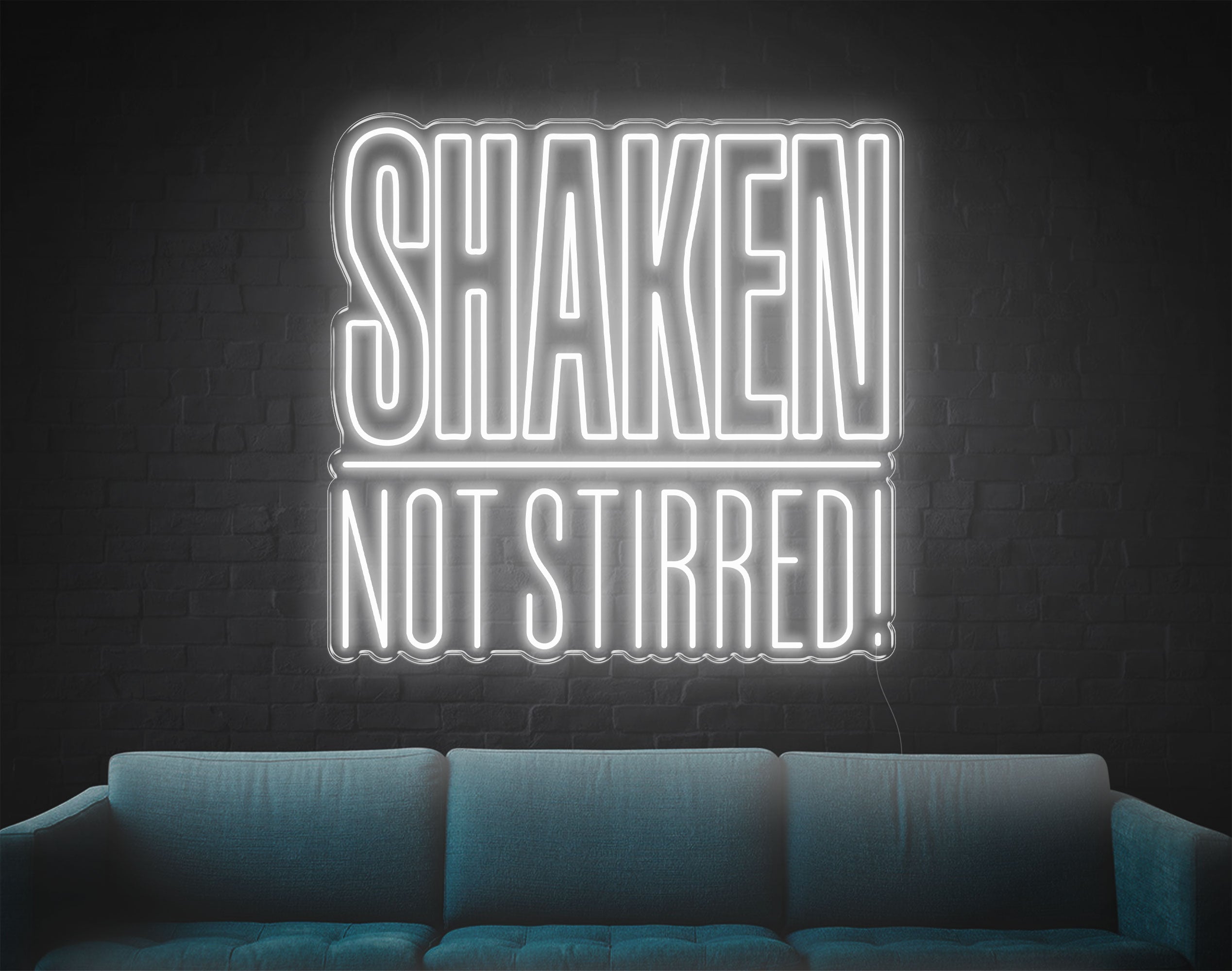 Shaken Not Stirred LED Neon Sign!