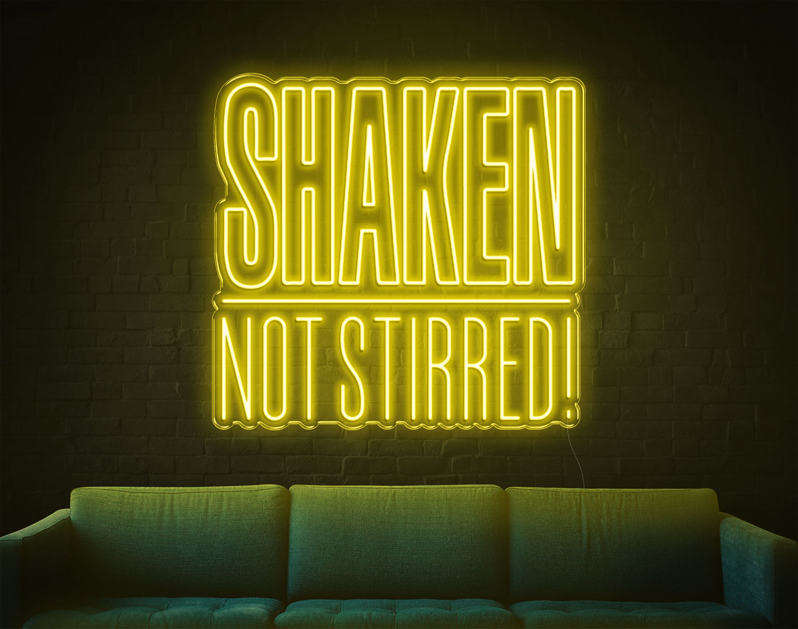 Shaken Not Stirred LED Neon Sign!