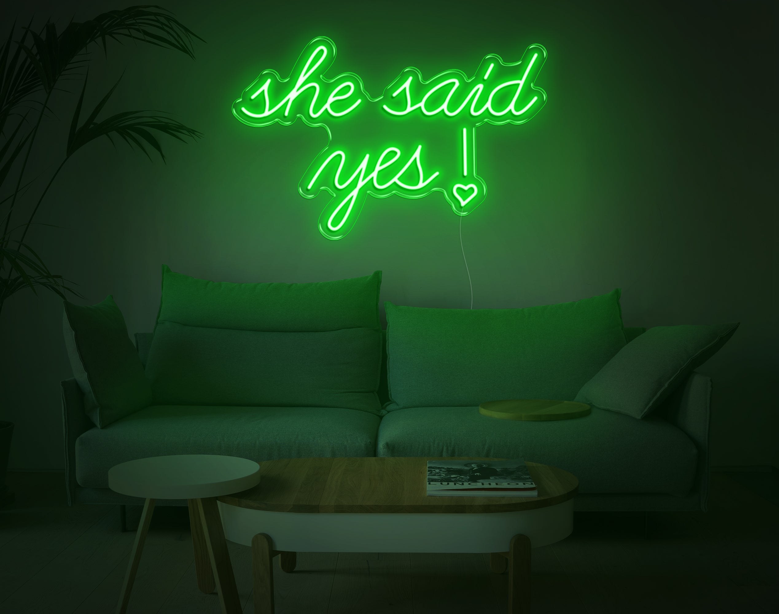 She Said Yes! LED Neon Sign