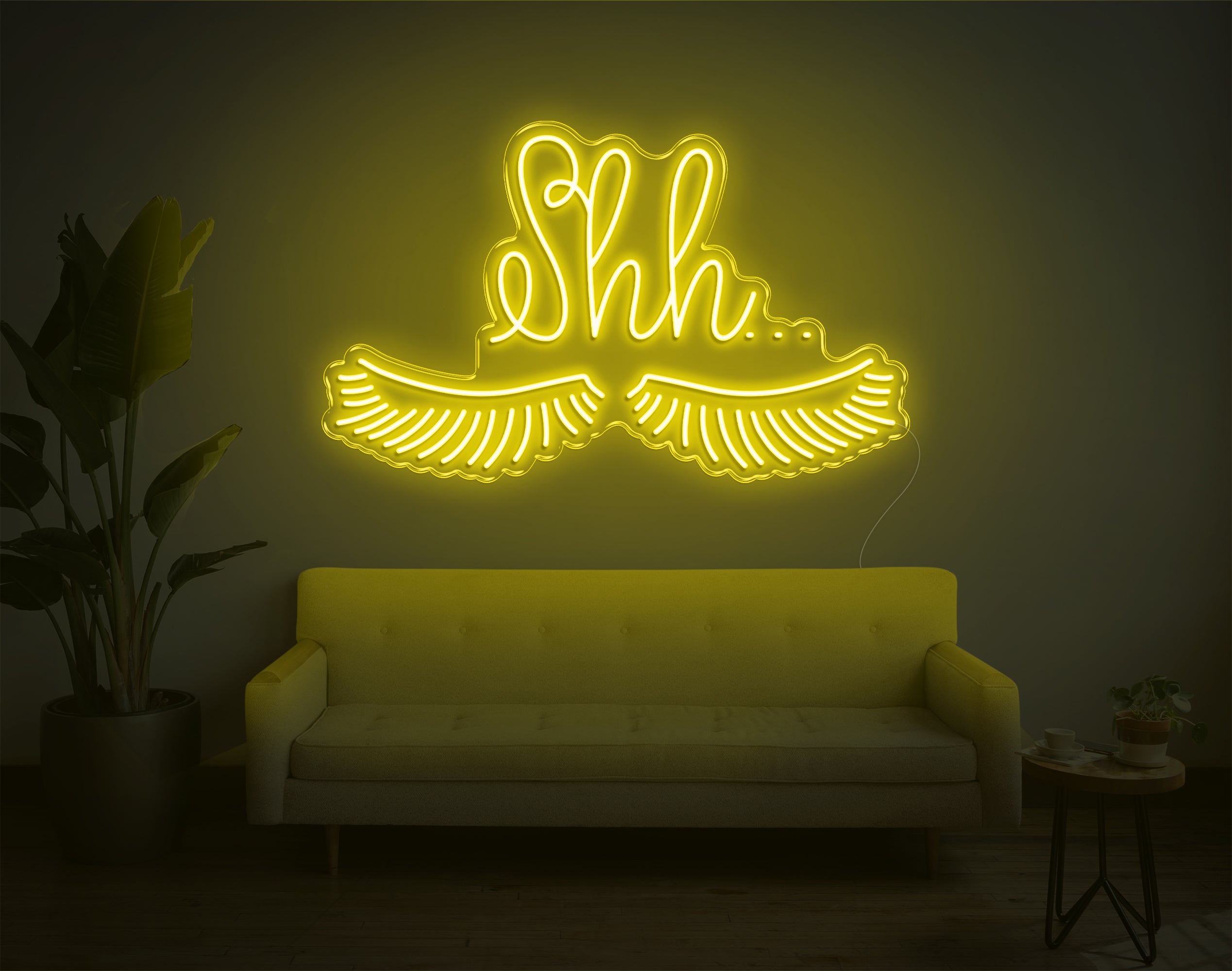 Shh LED Neon Sign