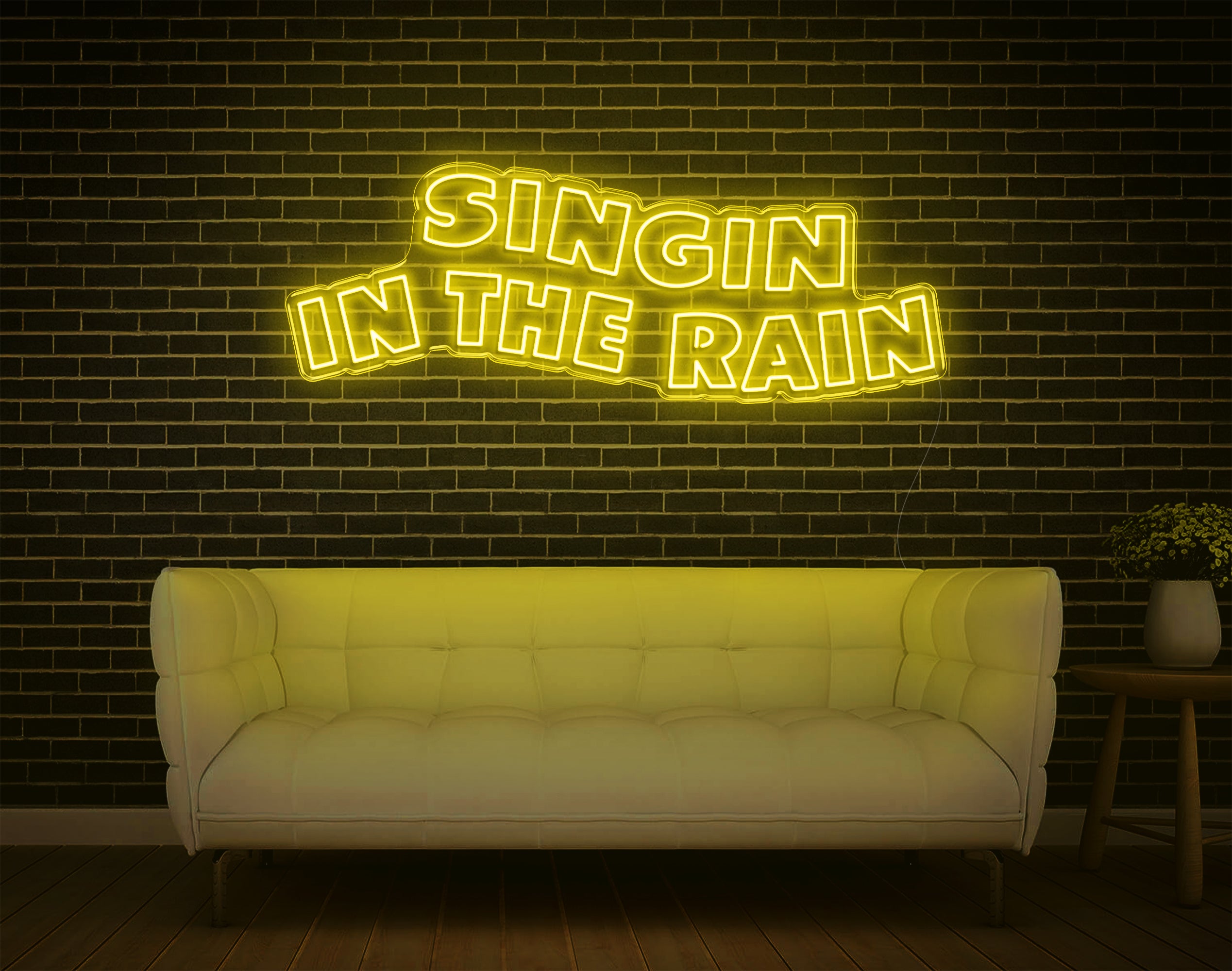 Singing In The Rain LED Neon Sign