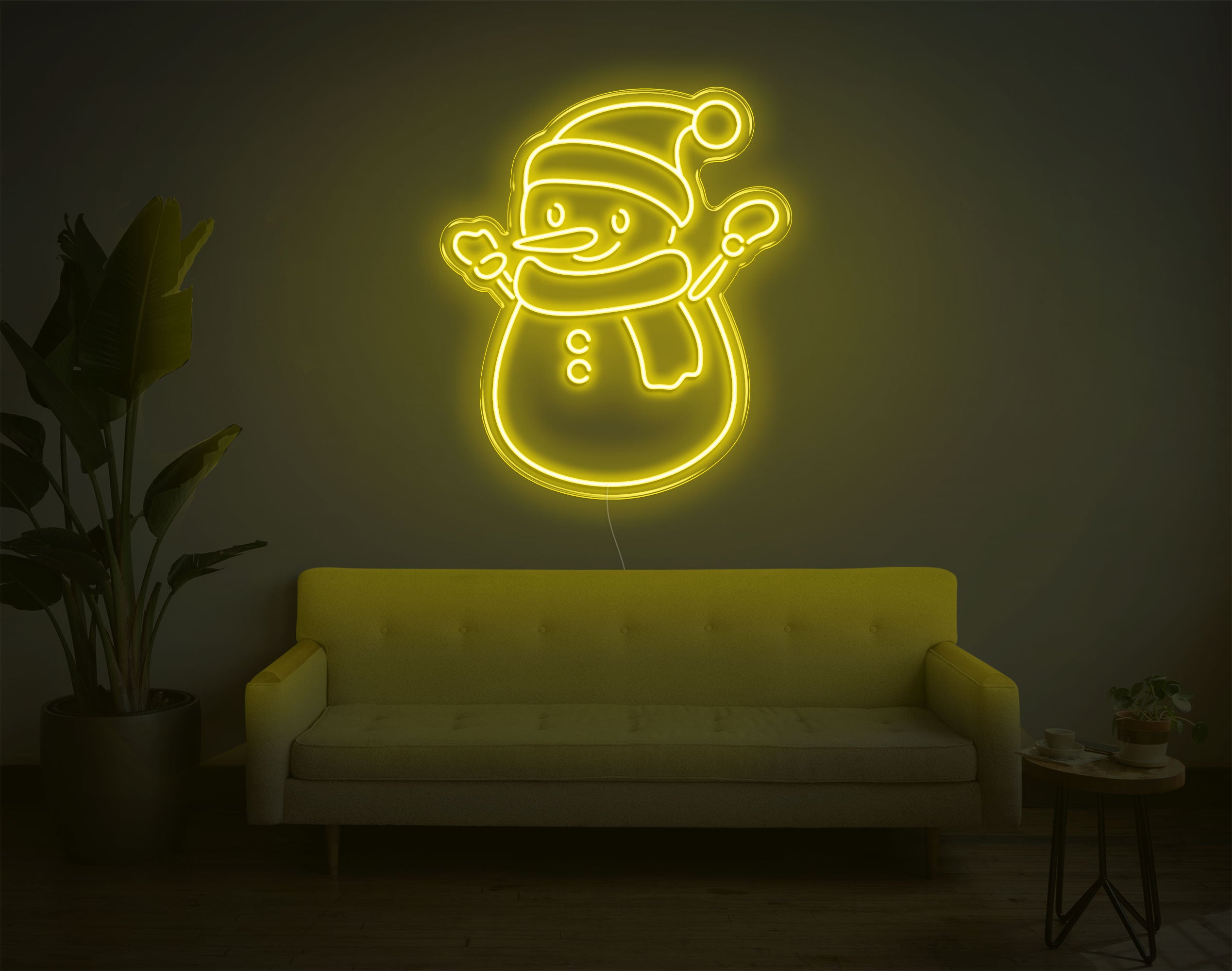 Snowman LED Neon Sign