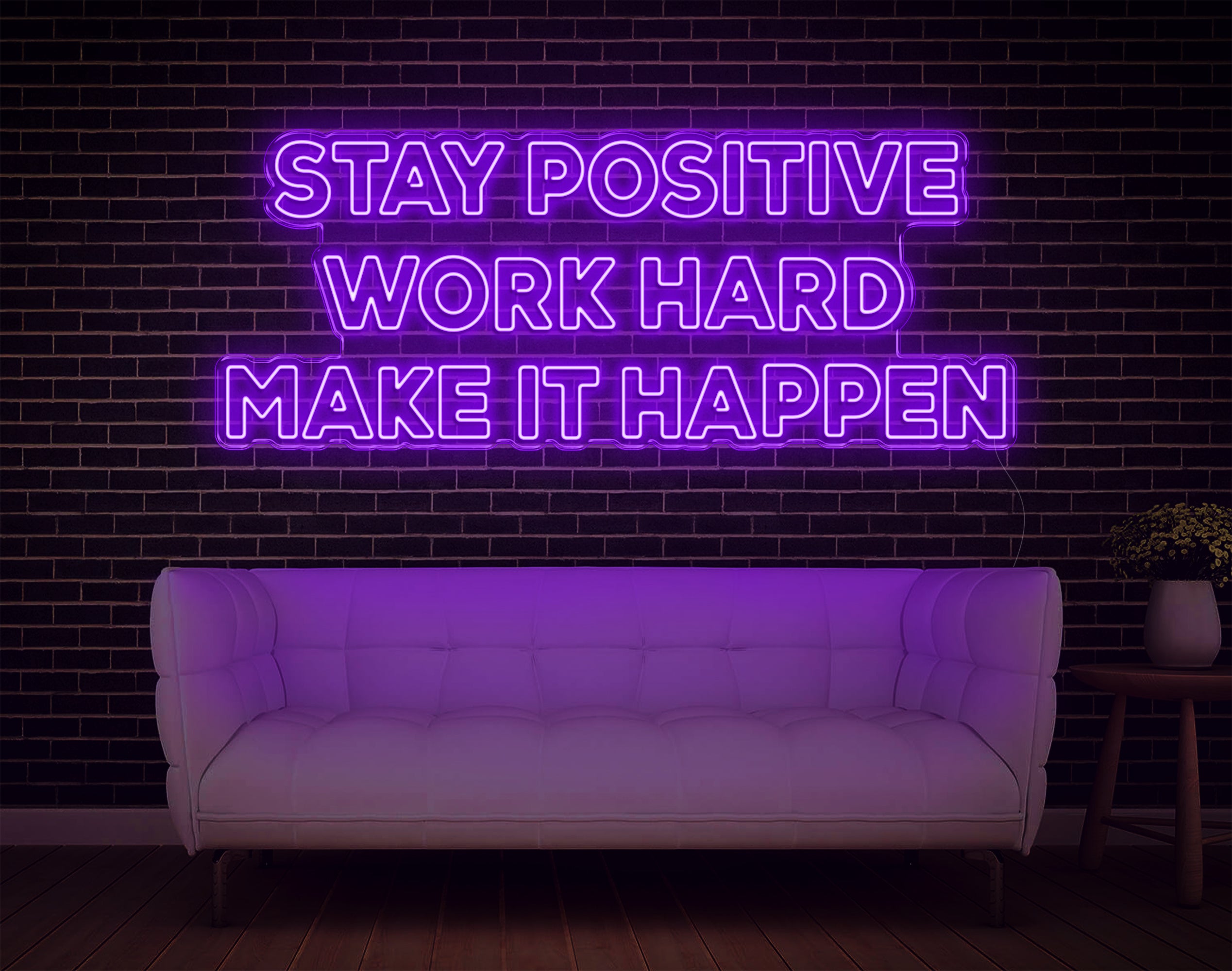 Stay Positive LED Neon Sign