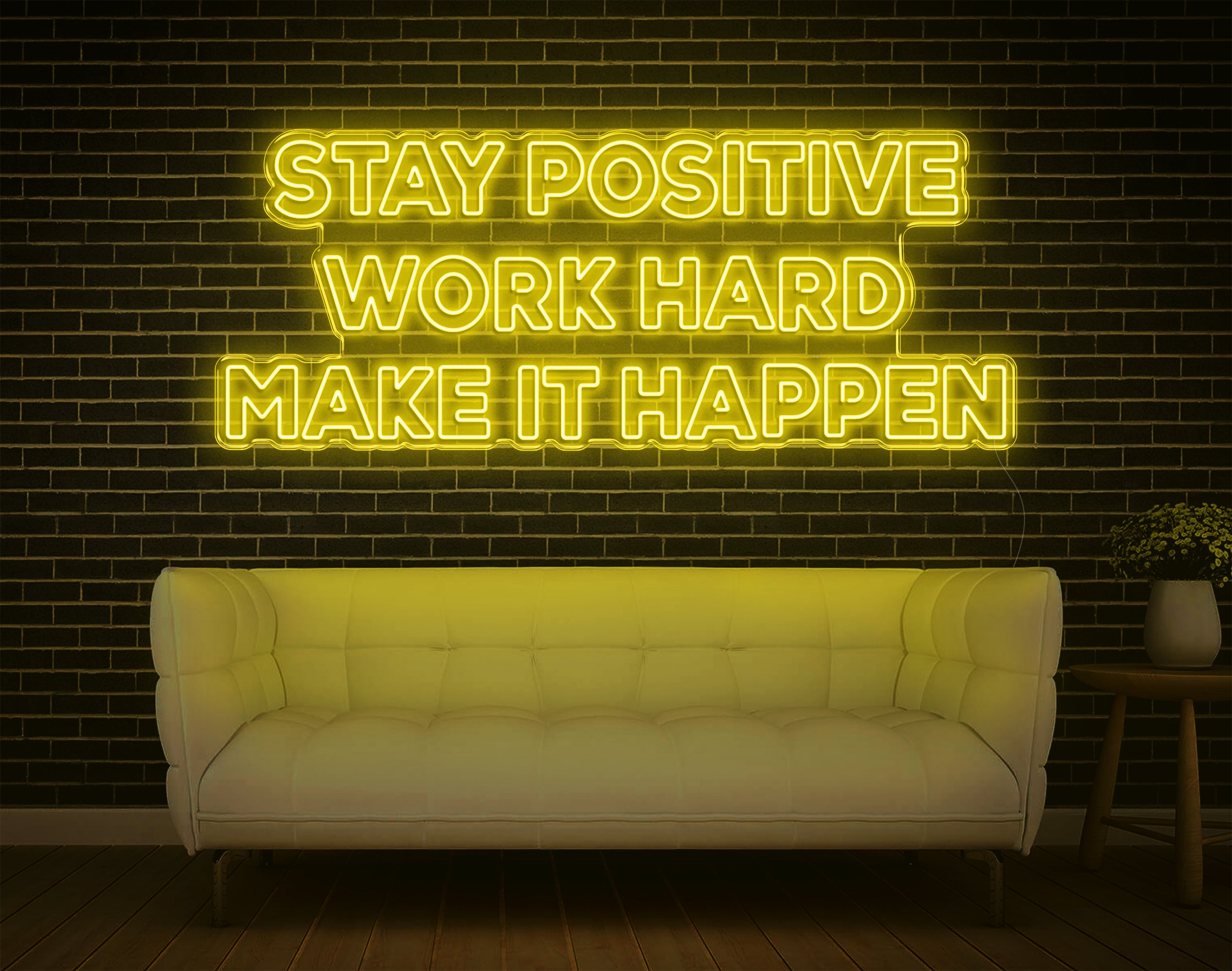 Stay Positive LED Neon Sign