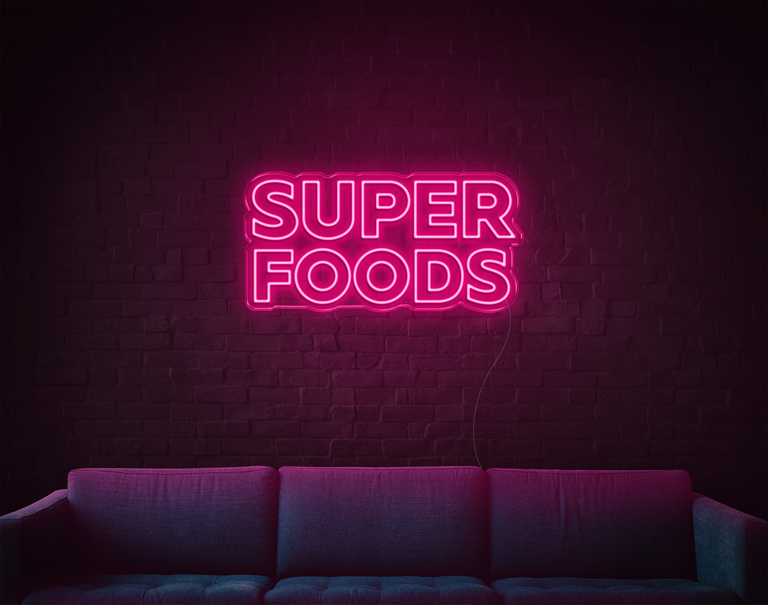 Super Foods LED Neon Sign