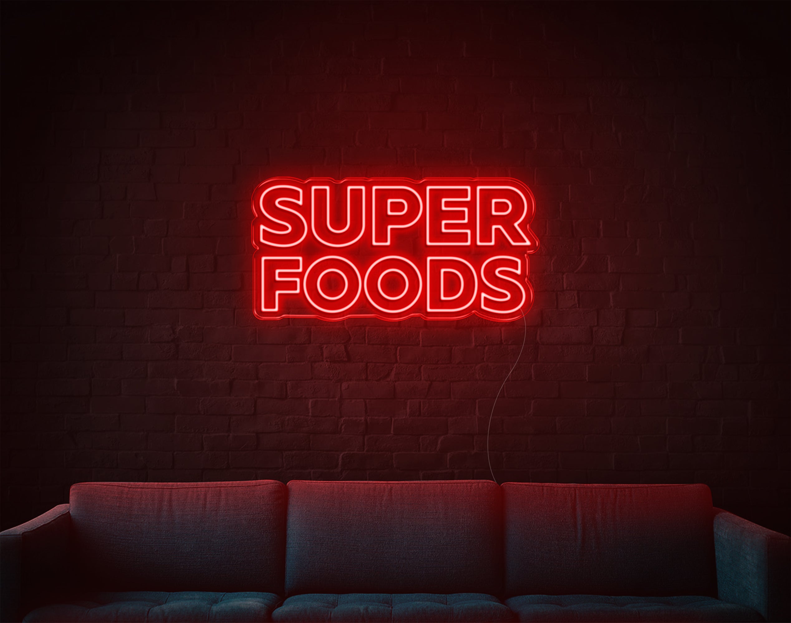 Super Foods LED Neon Sign