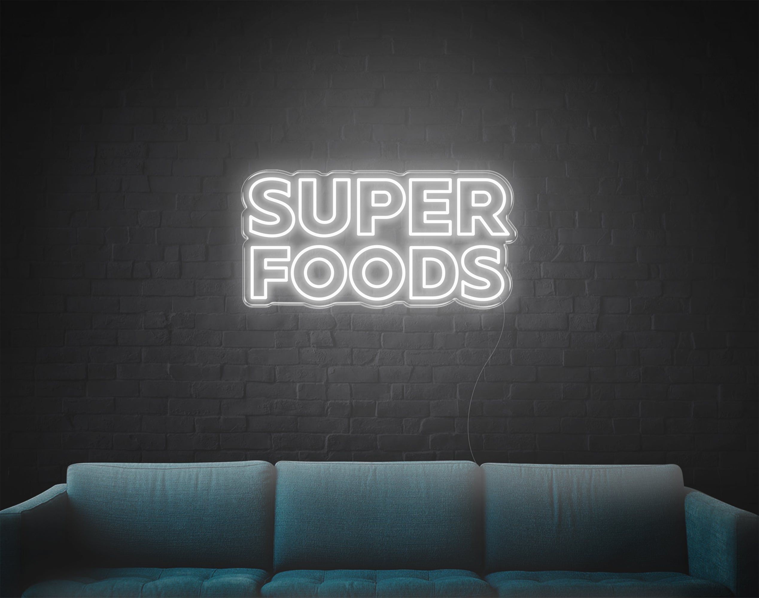 Super Foods LED Neon Sign