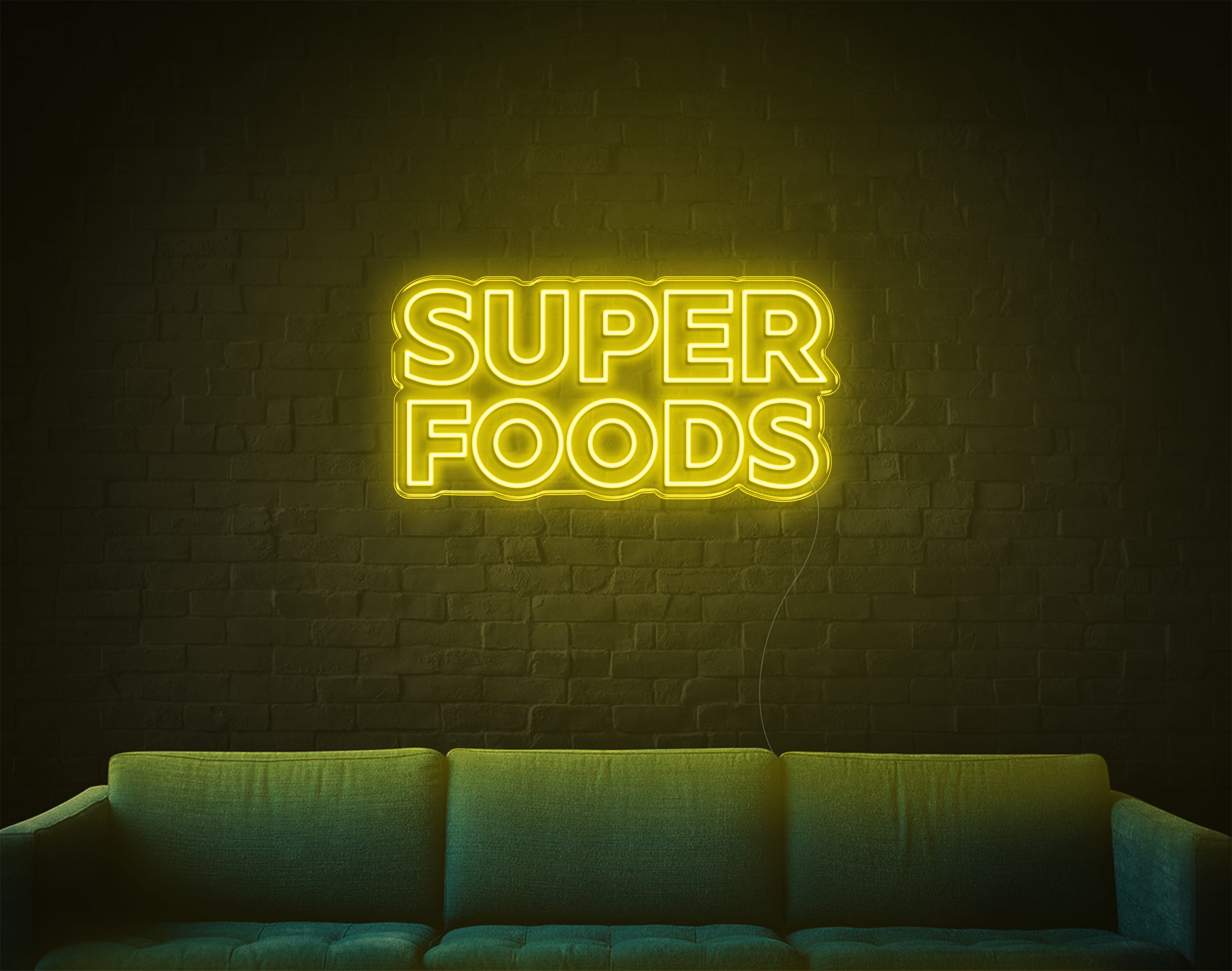 Super Foods LED Neon Sign