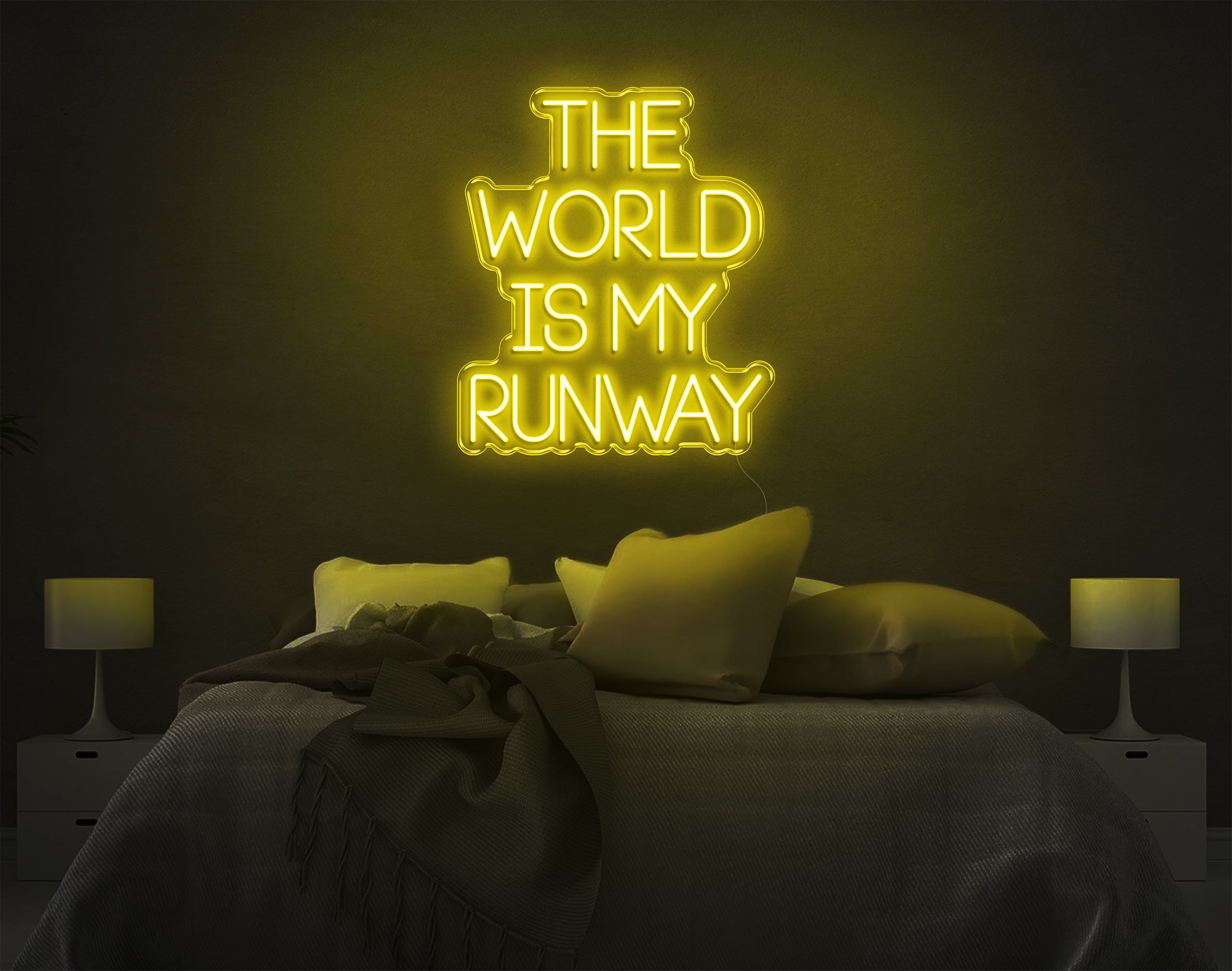 The World Is My Runway LED Neon Sign