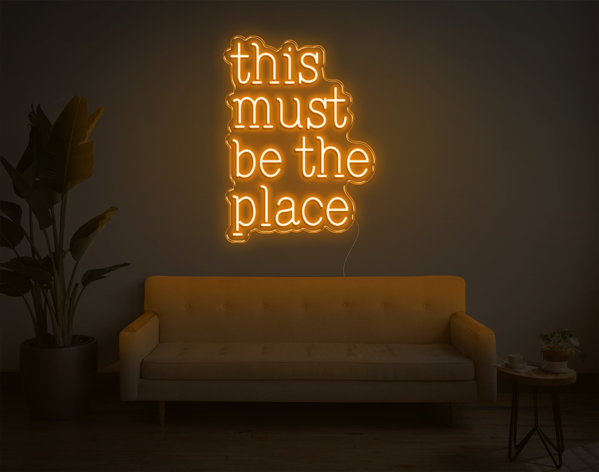 THIS MUST BE THE PLACE - Insegna Neon LED 