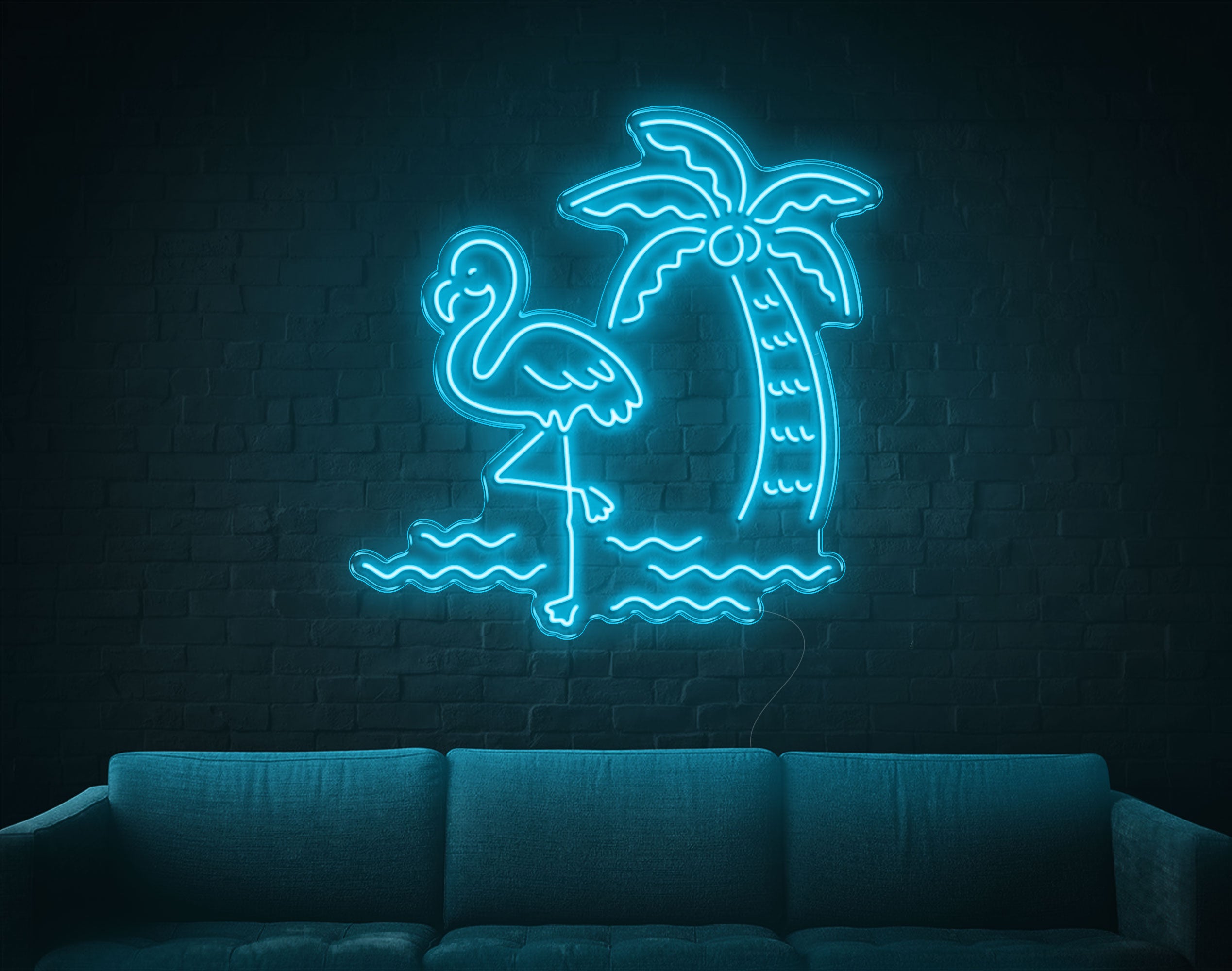 Tropical Flamingo LED Neon Sign