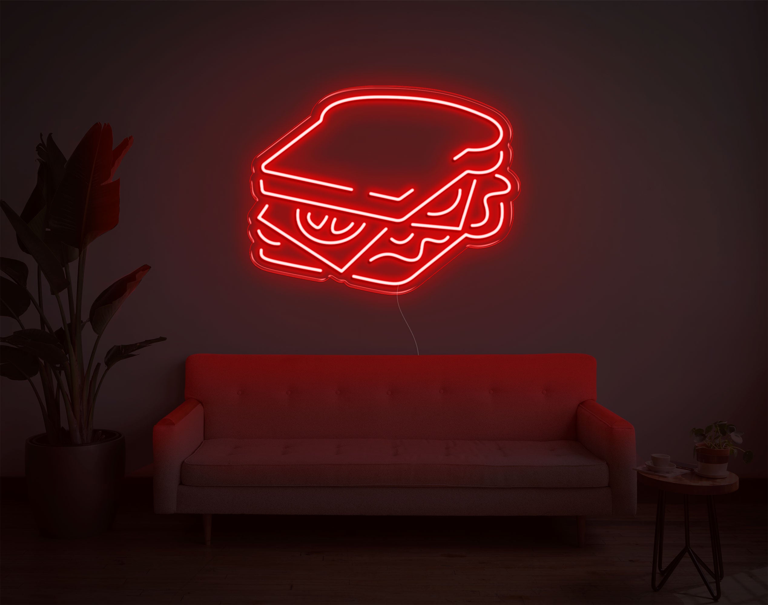 Vegetable Sandwich LED Neon Sign