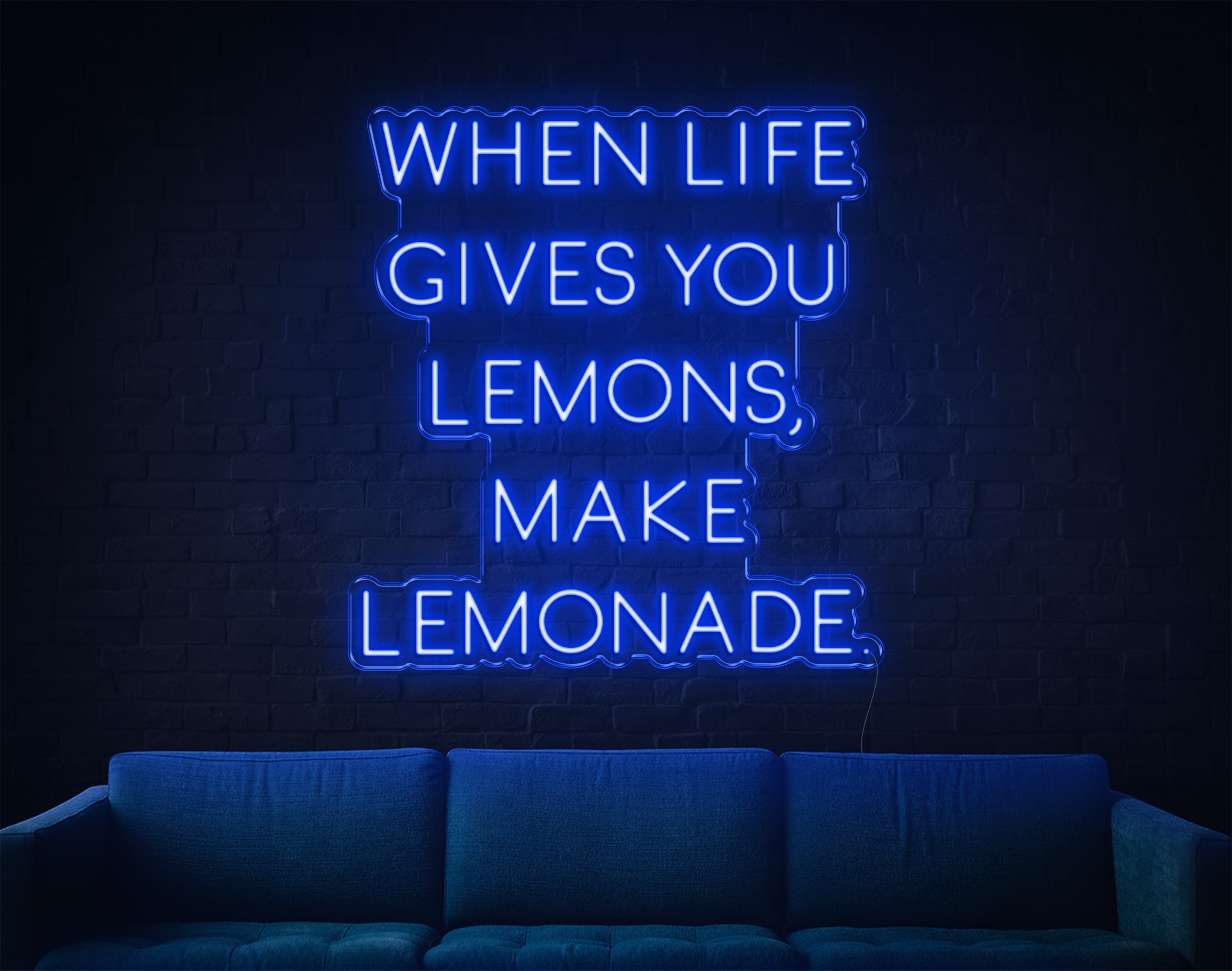 When Life Gives You Lemons, Make Lemonade LED Neon Sign