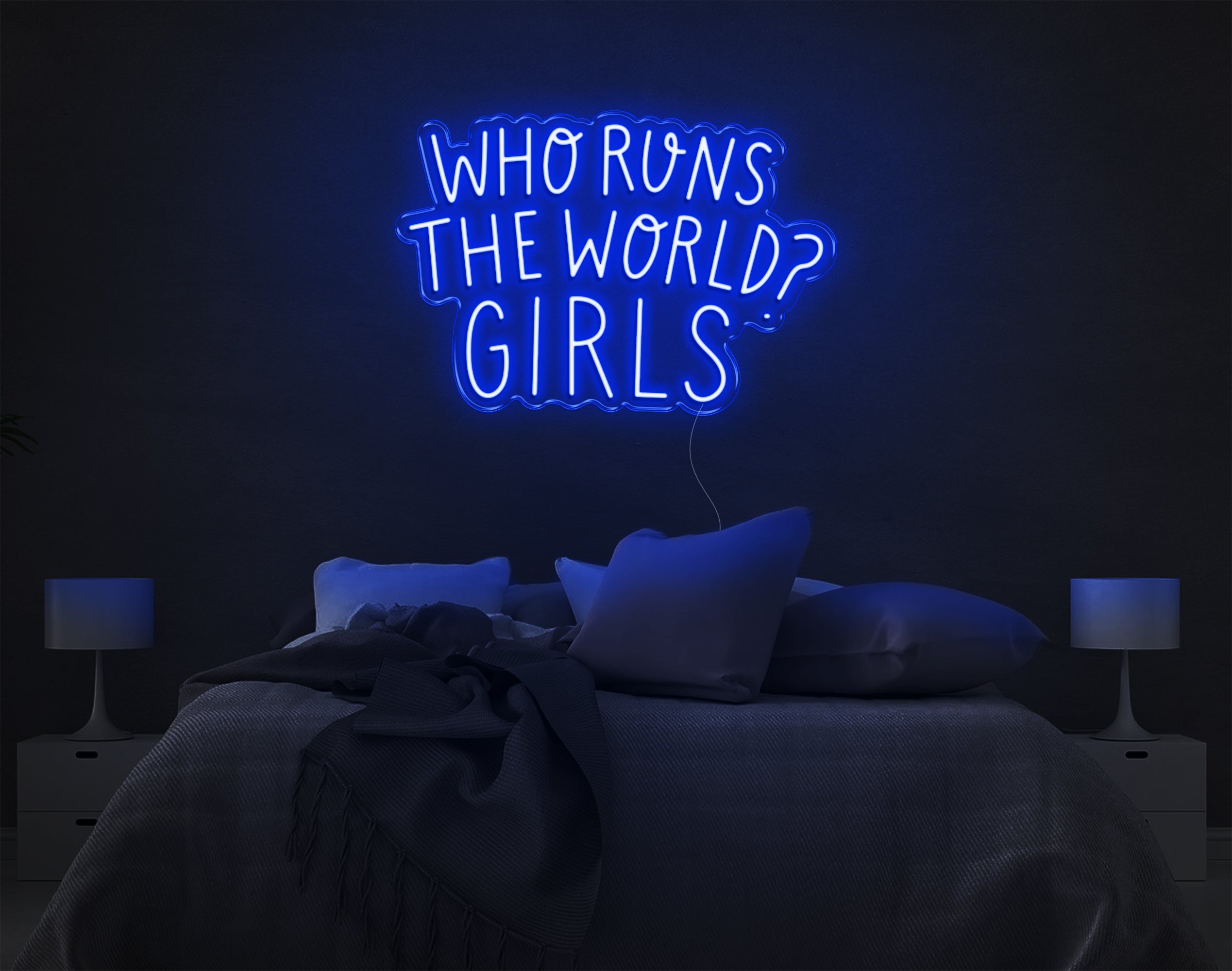 Who Runs The World Girls LED Neon Sign