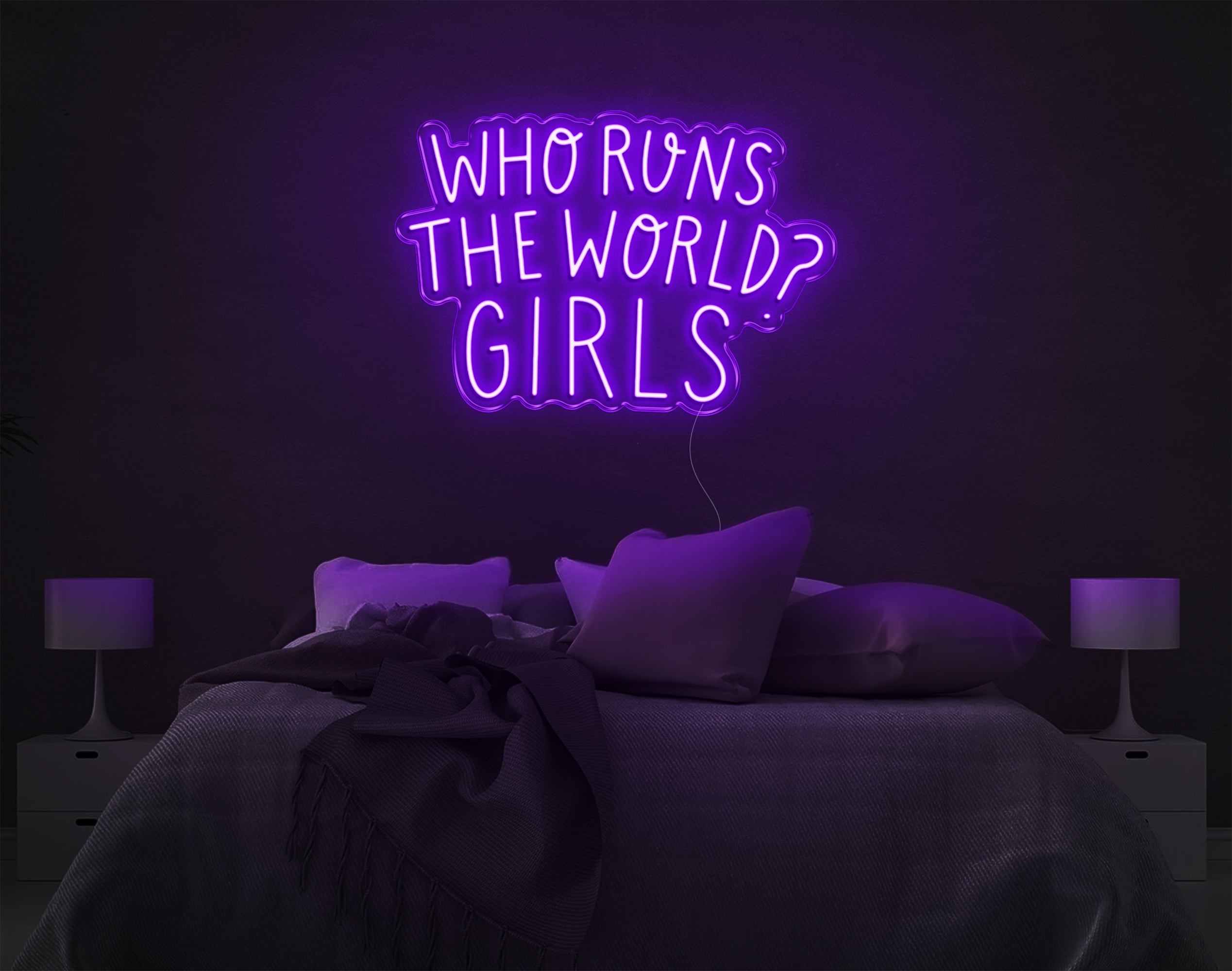 Who Runs The World Girls LED Neon Sign